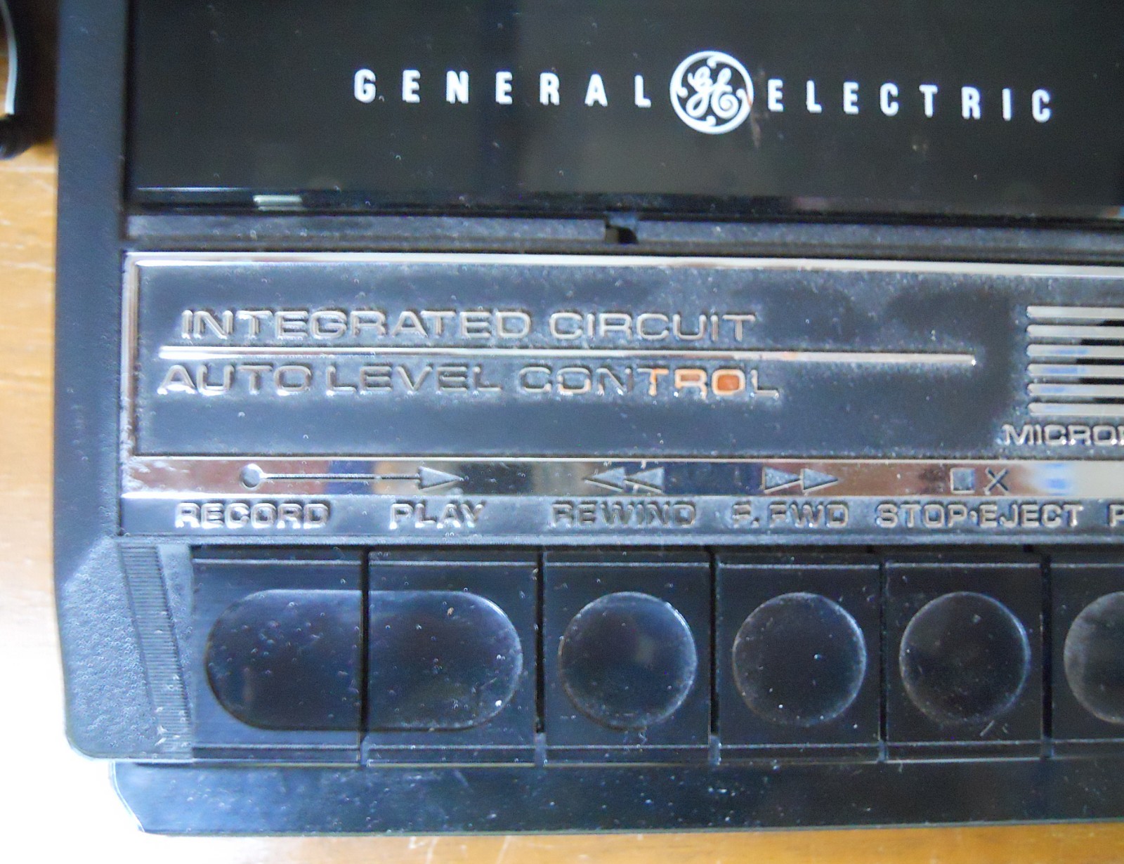 VTG GE Cassette Tape Recorder Player Model 3-5015D… play tested