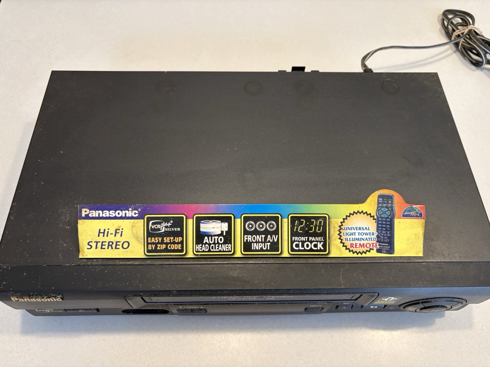 Panasonic VCR Plus PV-V4601 4 Head Hi-Fi Stereo Omnivision No Remote, Tested