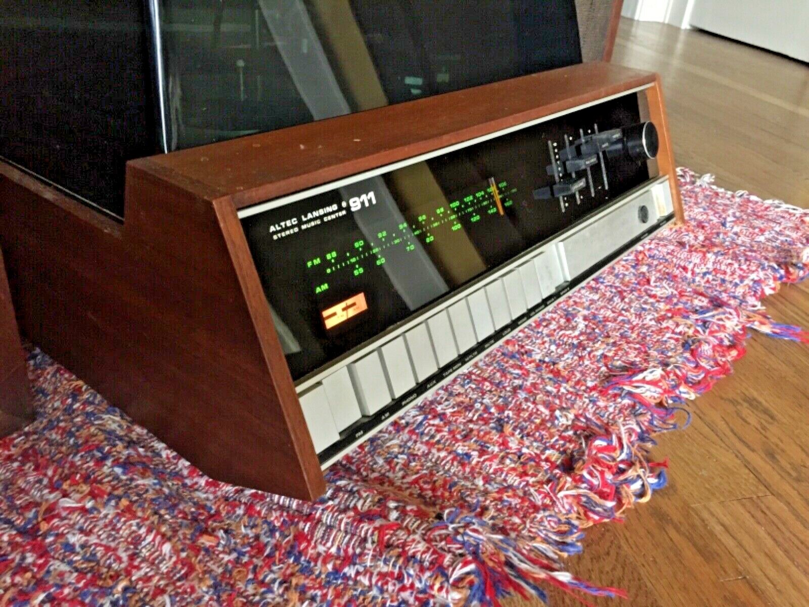 Vintage altec Lansing 911 stereo receiver amp speakers turntable epicure m100