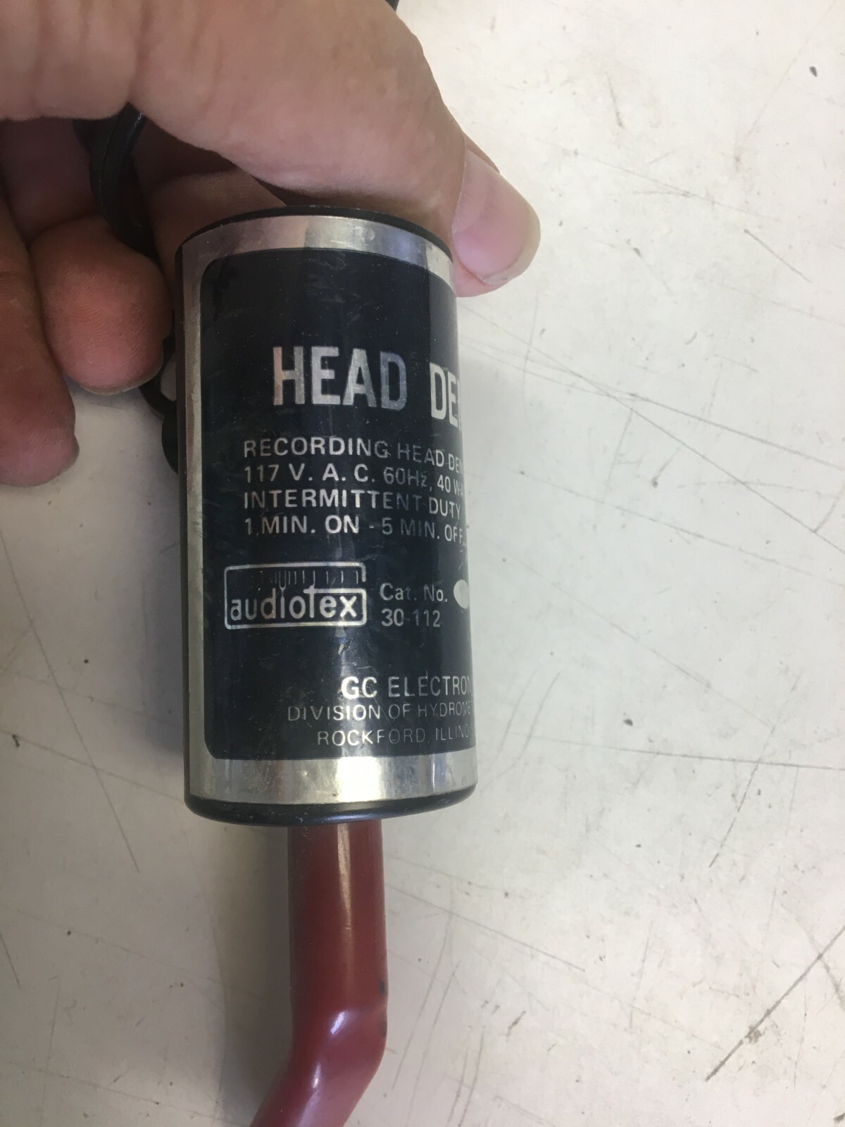 Audiotex Head Demag Recording Head Tape Demagnetizer 40 Watts Cat #30-112