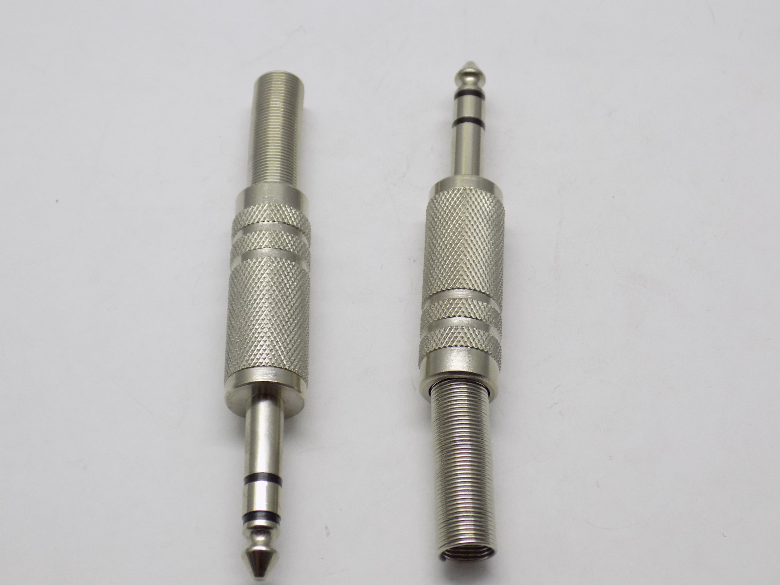 1x Jin Ruh JR0205 6.35mm 1/4″ Male Stereo Metal Plug Audio Cable Connectors