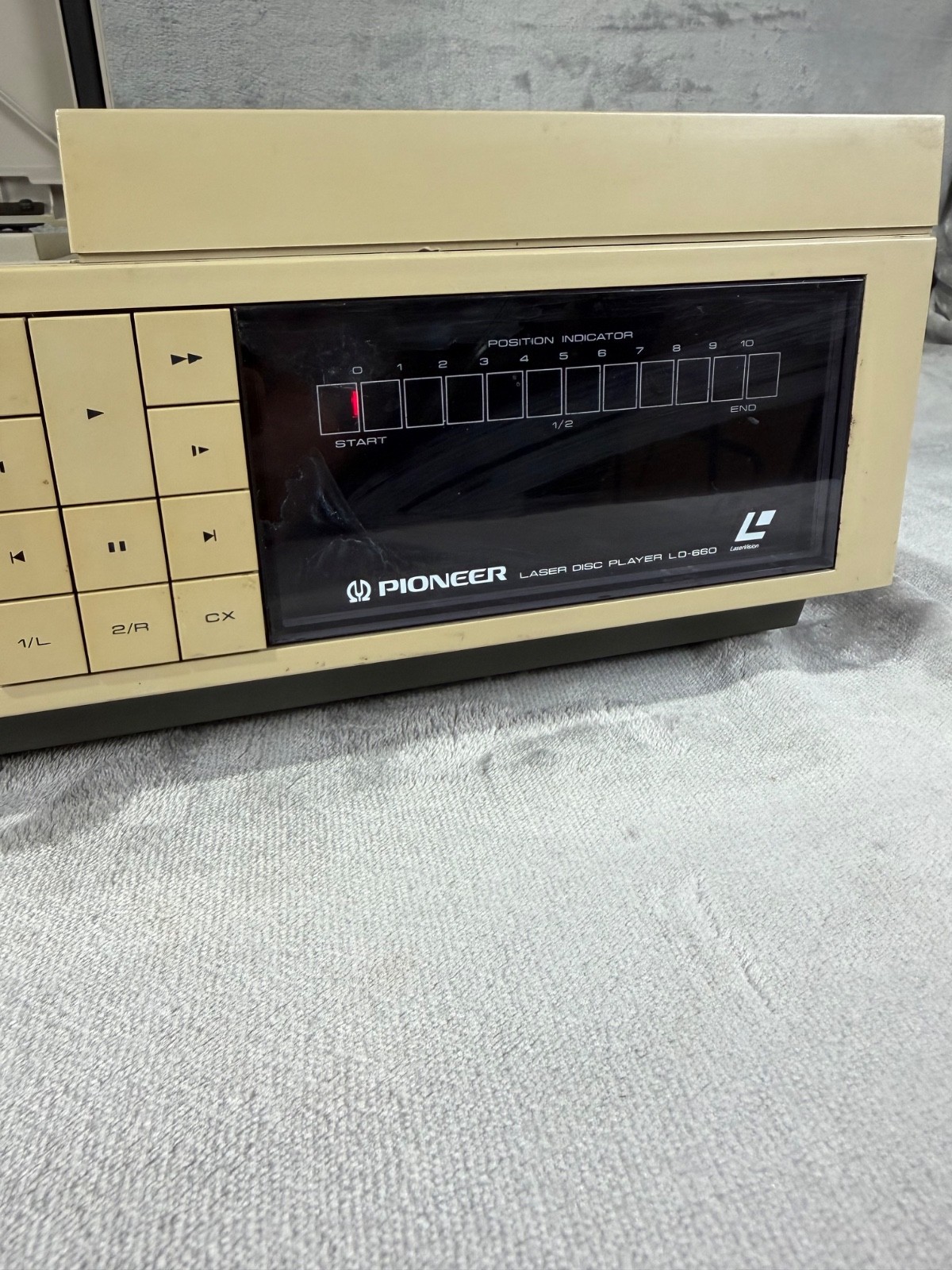Pioneer Laser Disc Ld660 Player W/Discs Player Is Functional ~ Power Tested ONLY