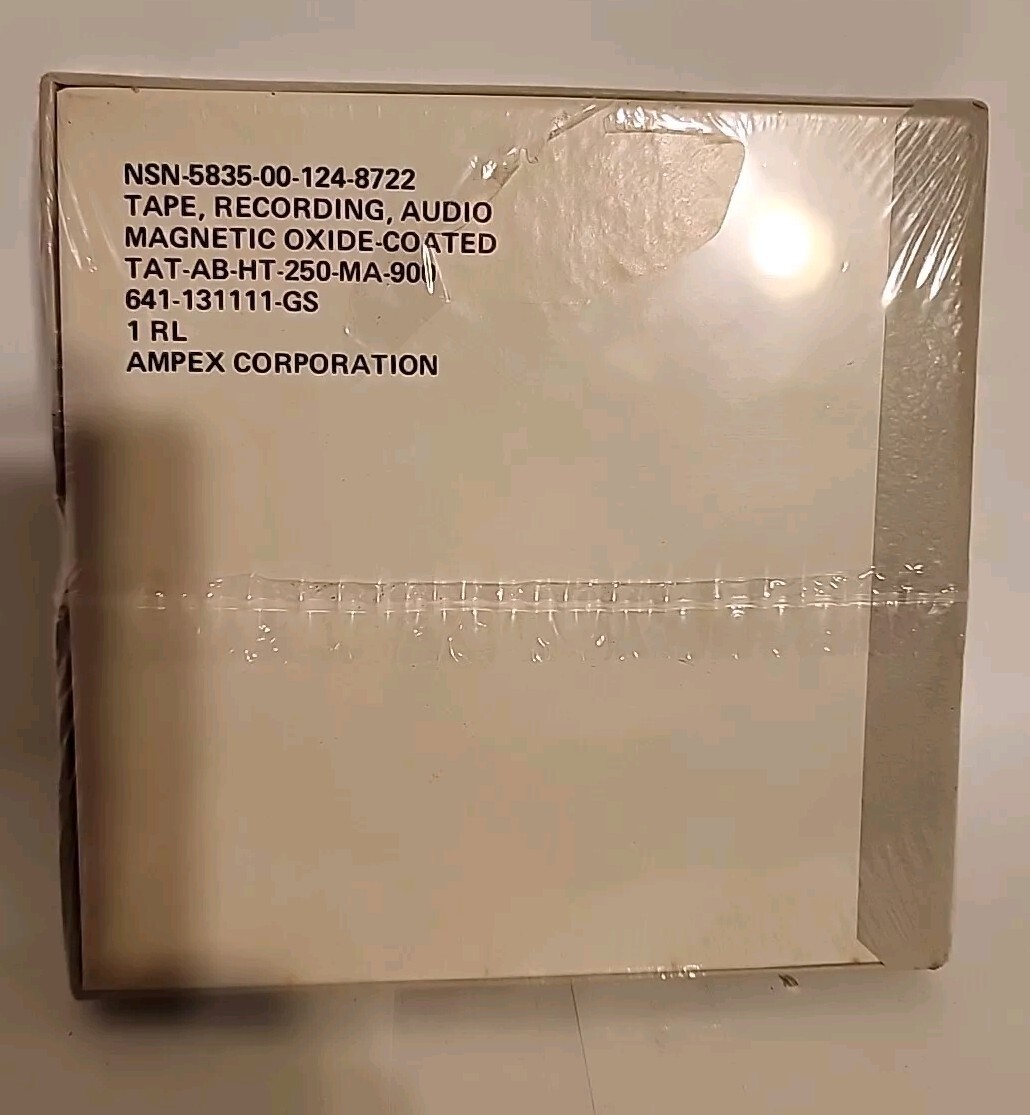 Ampex Professional Audio Tape 641, 5″ Reel, 127mm, 1/4″x900′, 6.3mmx274m,