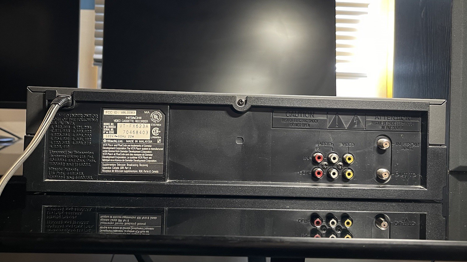 Hitachi Video Tape Player/Reorder VT-FX623A NO REMOTE TESTED