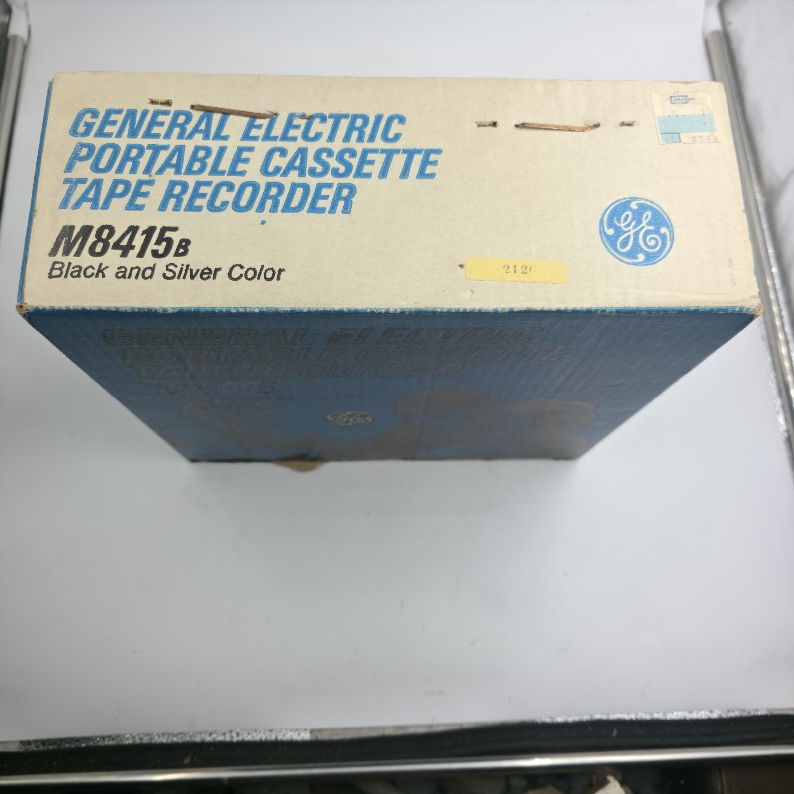 VTG 1970s GENERAL ELECTRIC PORTABLE CASSETTE PLAYER🔥NOS NEW Condition🔥WORKS