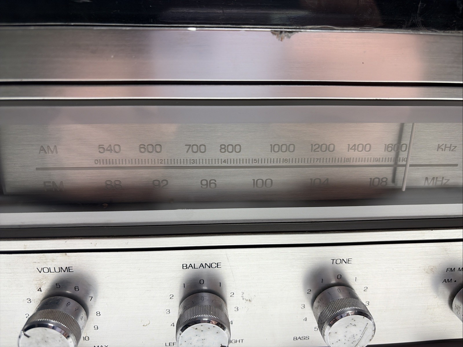 SEARS AM FM Stereo System Electronic Frequency Display Tape Powers On Repair