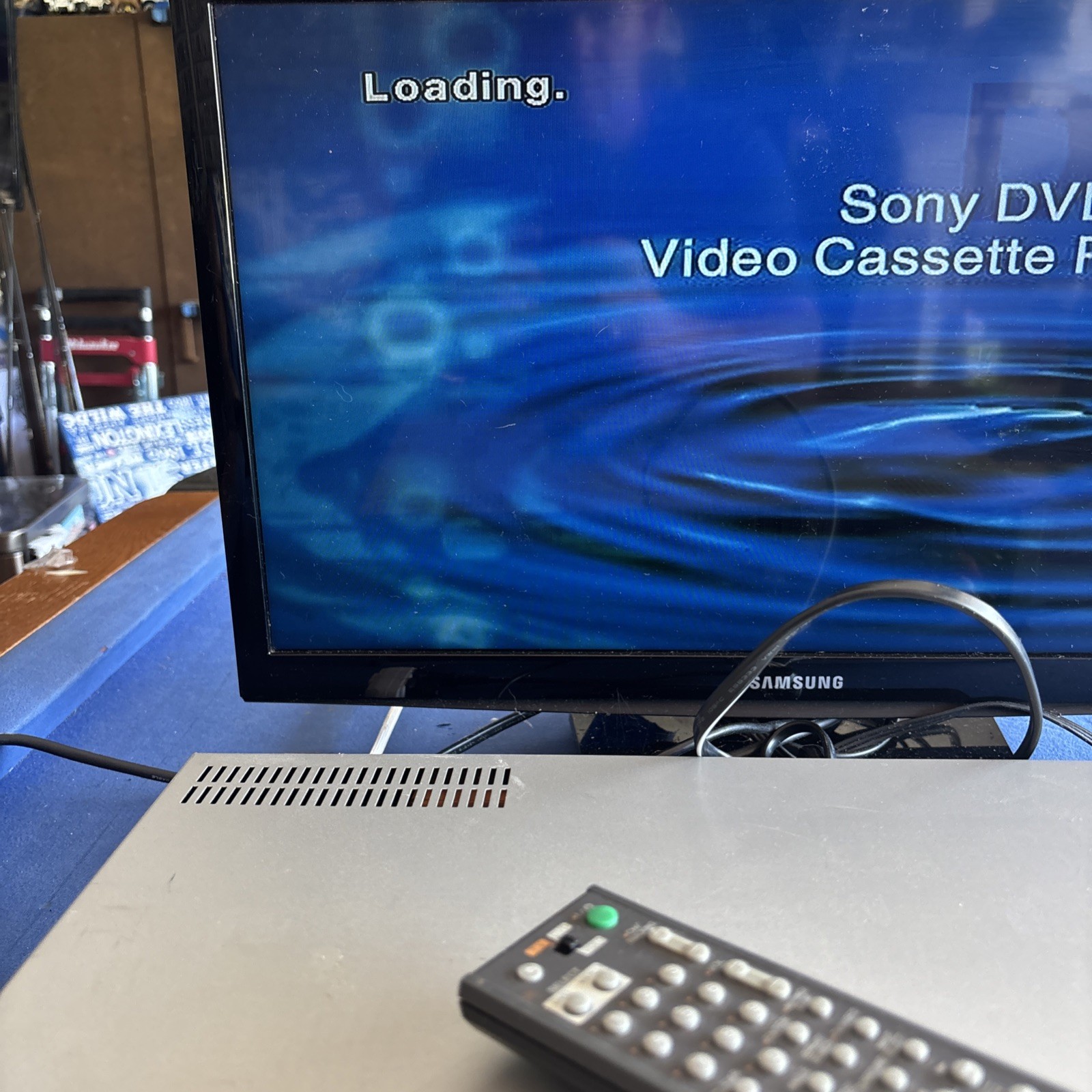 Sony SLV-D300P DVD/VCR Combo Player w/working Remote DVD Won’t Read VHS Works
