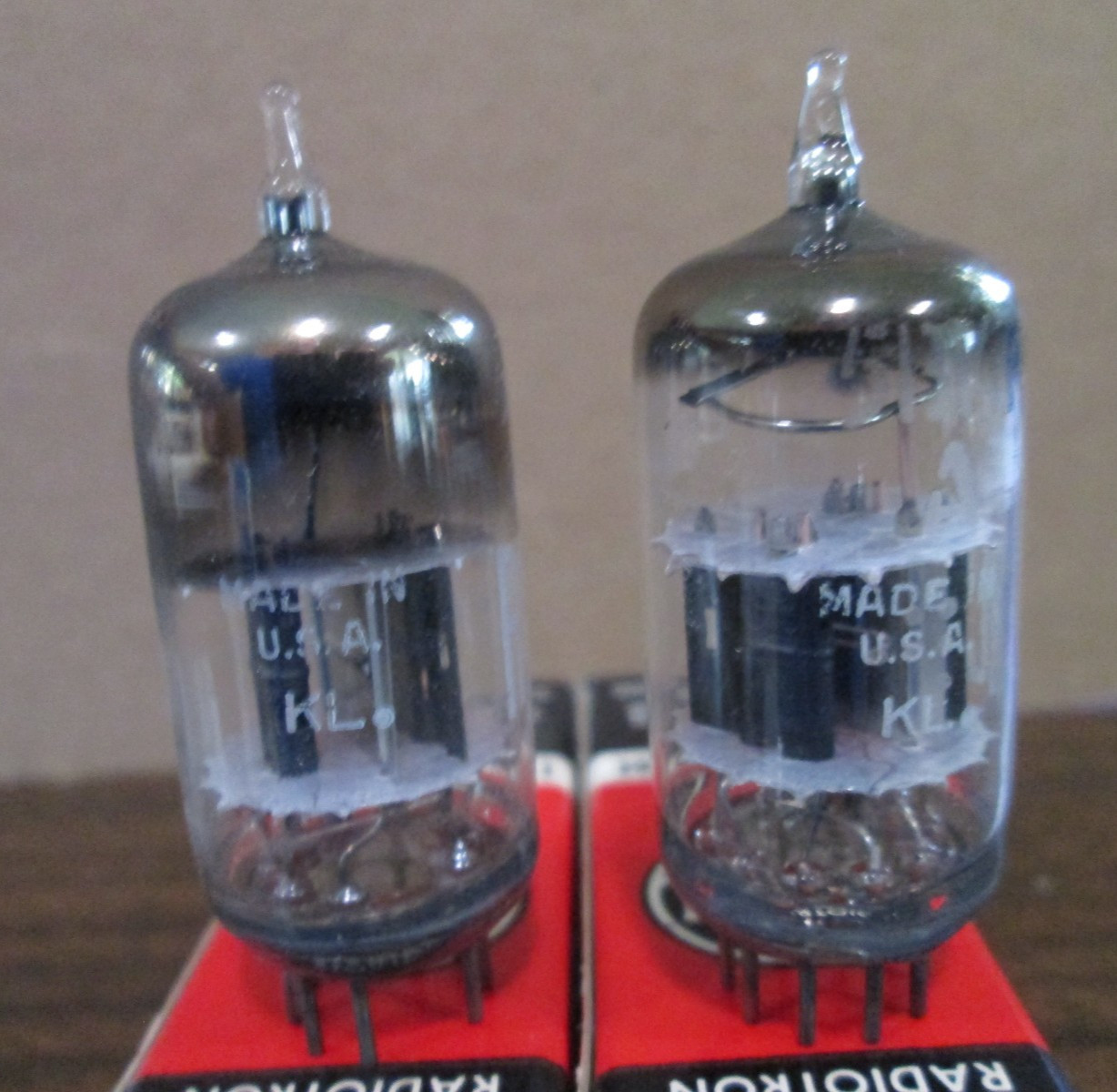 TWO NEW RCA 5BK7A Radio Amp Vacuum Tubes IOB Matching Codes