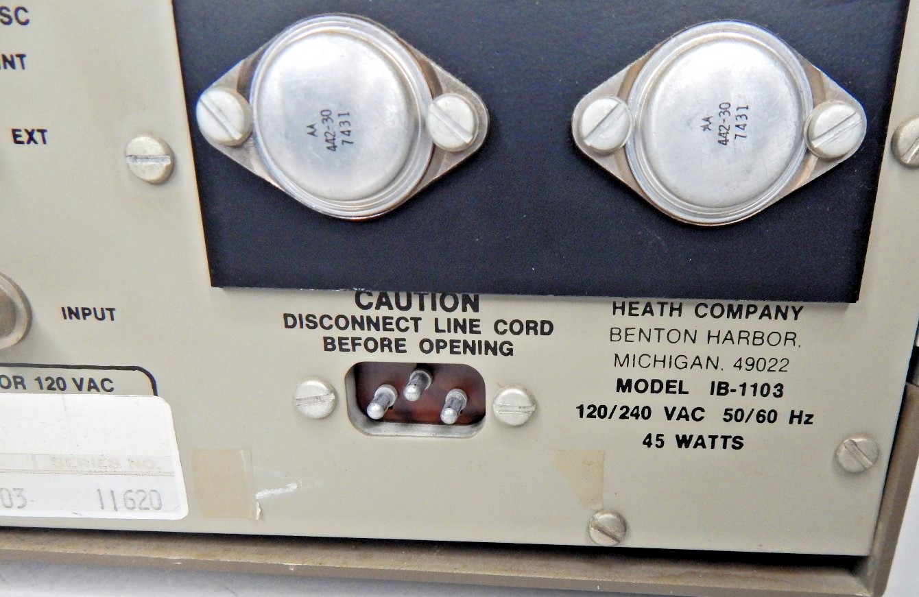 Vintage Heathkit Model IB-1103 Nixie Tube Frequency Counter Test Unit POWERS ON