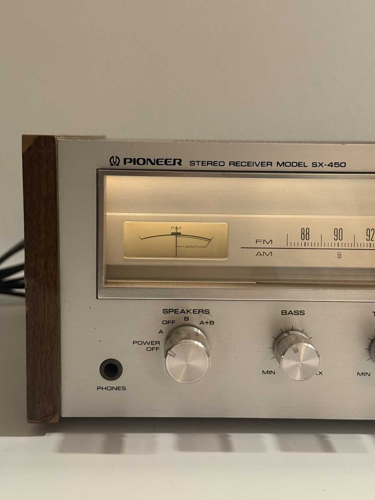 Vtg Pioneer Stereo Receiver Model SX-450 Tested & Works Great – Nice Cond
