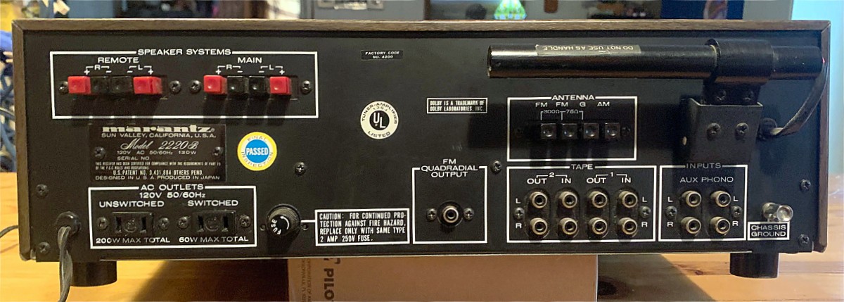 Marantz 2220B Receiver – working unit