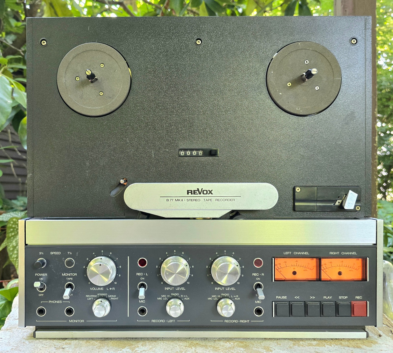 ReVox B77 MkII 4-Track Vari-Speed 3¾/7½ IPS Stereo Tape Recorder, Pro Serviced