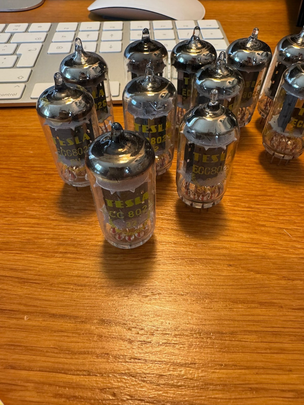 2 pcs matched pair ECC802S 12AU7 ECC82 TESLA Tube.Double Triode.New