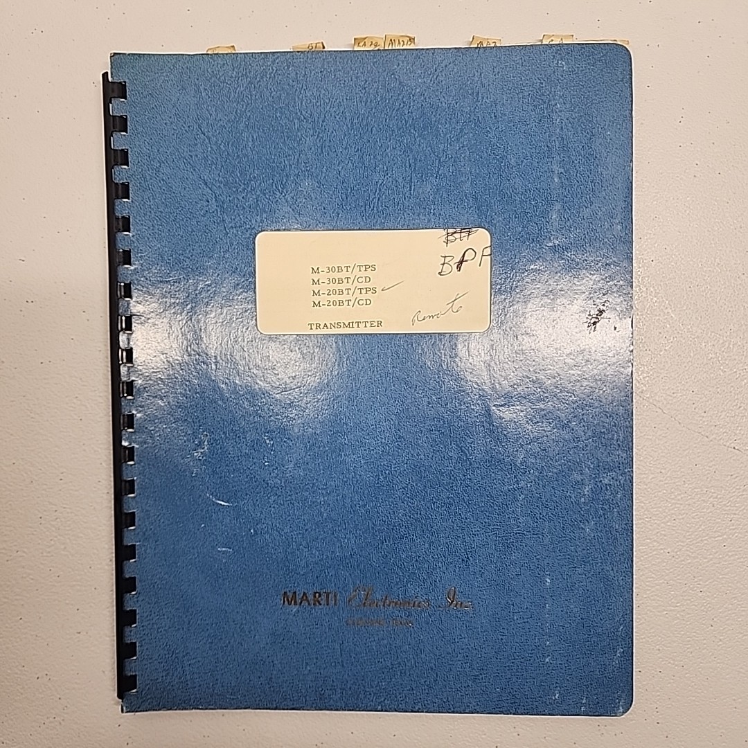 Marti Electronics Inc. M-30BT/TPS & M-30BT/CD & M-20BT/TPS &M-20BT/CD Manual