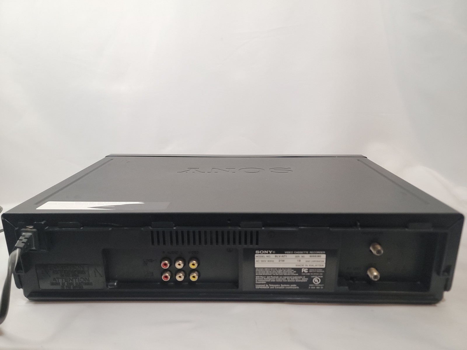 Sony SLV-N71 VCR VHS 4 Head Hi-Fi Stereo No Remote Included Tested