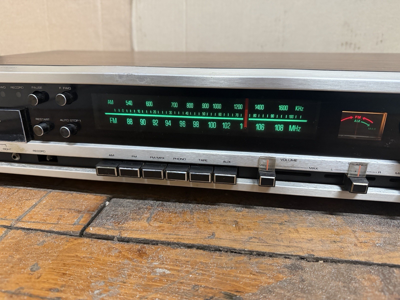 Vintage Sears Stereo Receiver 8 Track Player Recorder Model 132 Parts Repair