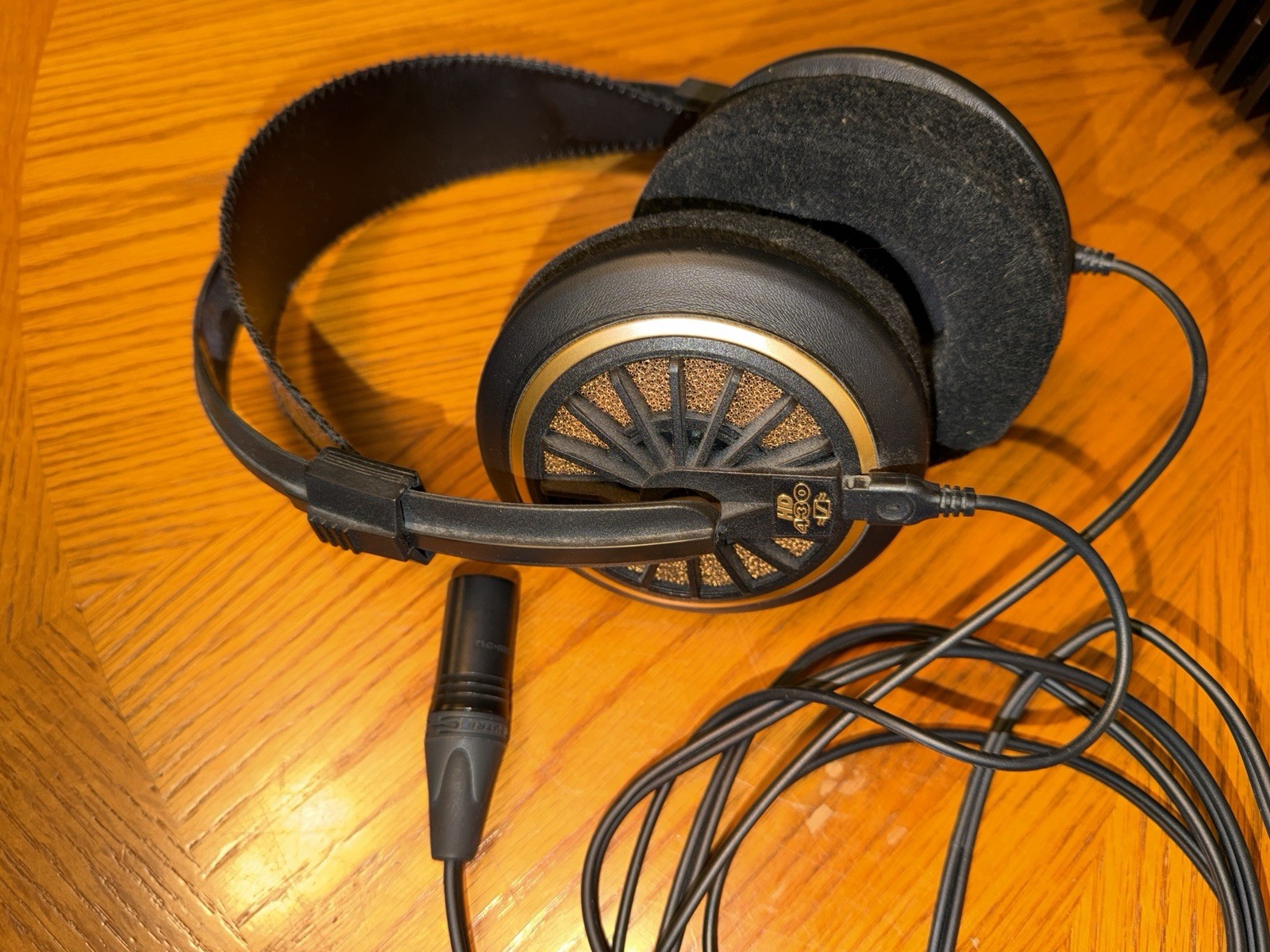 Sennheiser HD 430 Headband Headphones Black Gold 6.35mm Ear-Pad Double