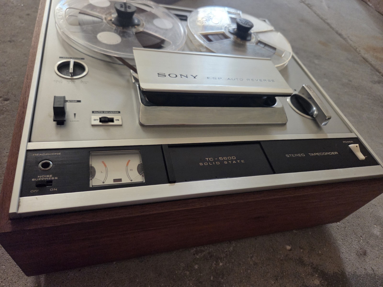 Vintage Sony ESP Auto Reverse TC 560D Reel-to-Reel Reel to Reel Tape Player READ