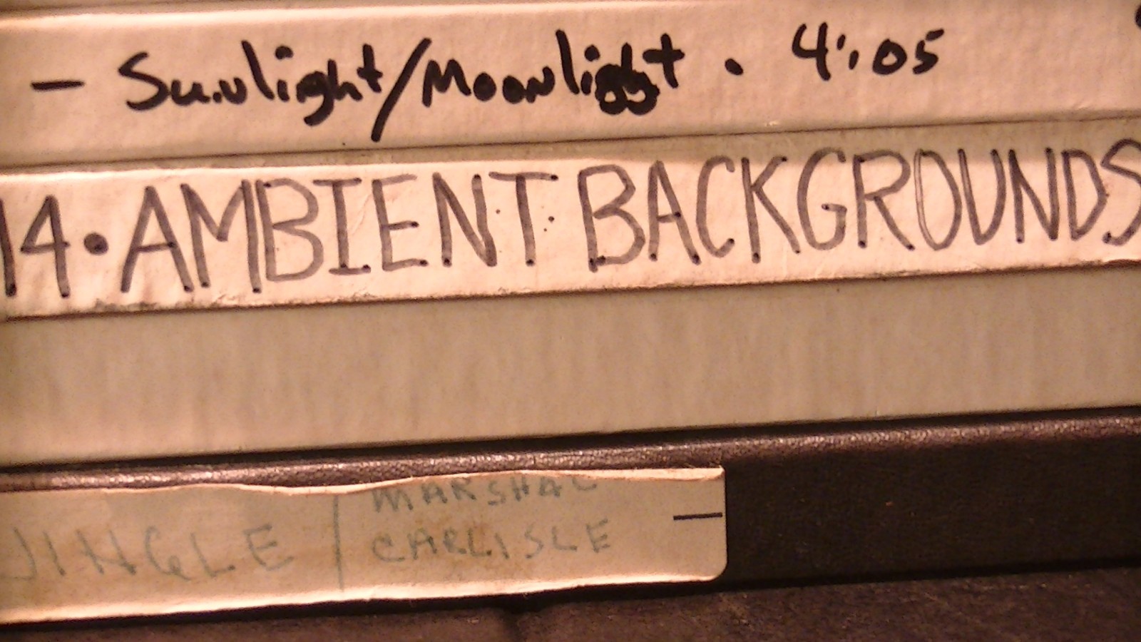 (6) Pre-Recorded Ampex 456 1/4″ Pancake Analog Recording Tape 7″ Reel & Box