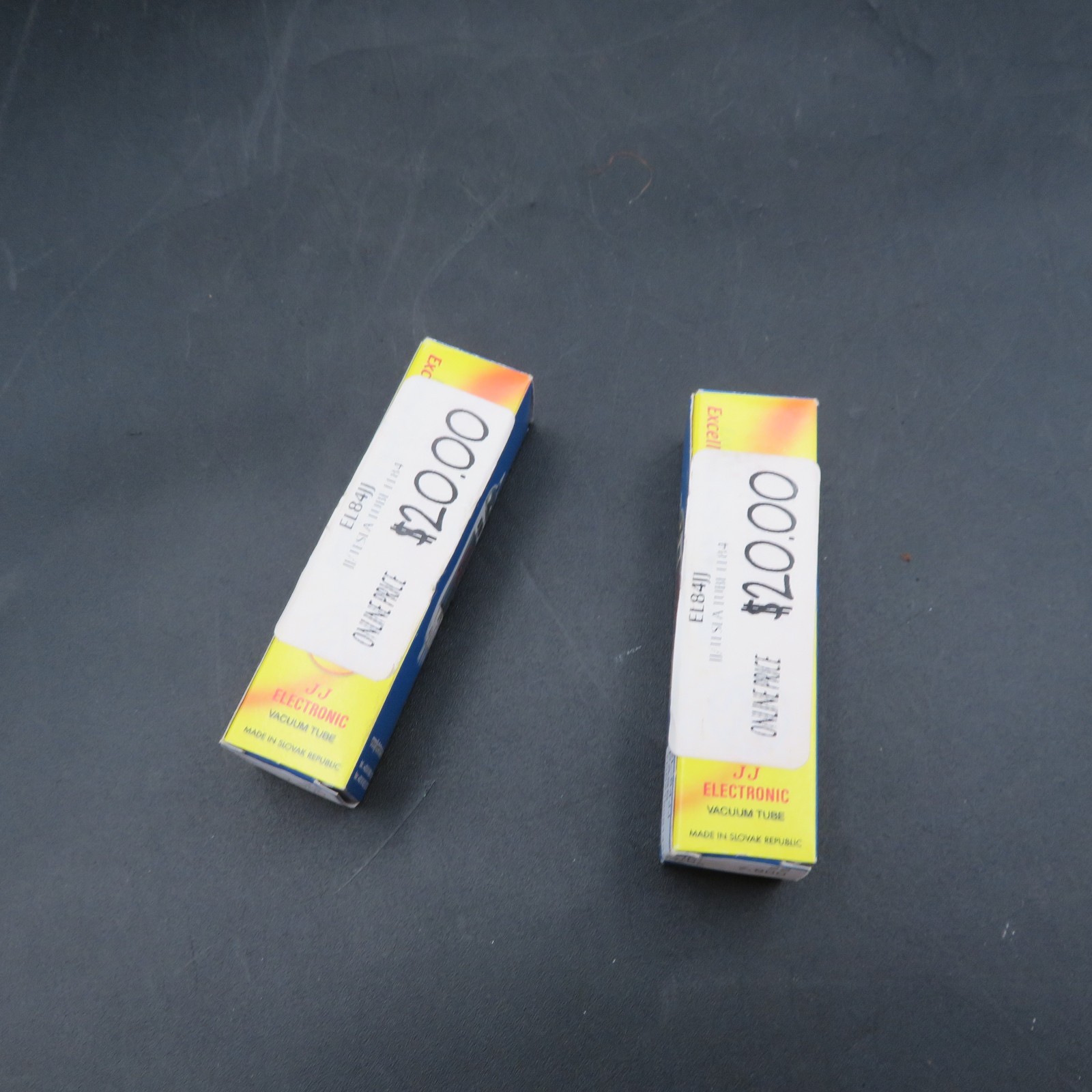 NOS – EL84 JJ ELECTRONIC POWER TUBES PAIR MADE IN SLOVAKIA TEST GOOD – 1