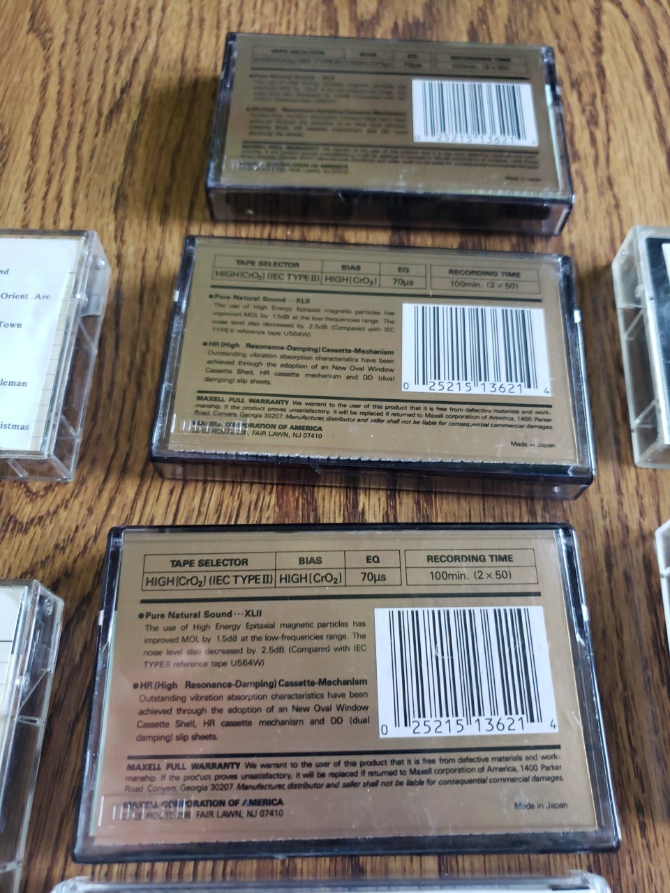 Lot Of 11 Gently Used Blank Cassette Tapes Maxell XLII, TDK AD90, TDK D90 VGC