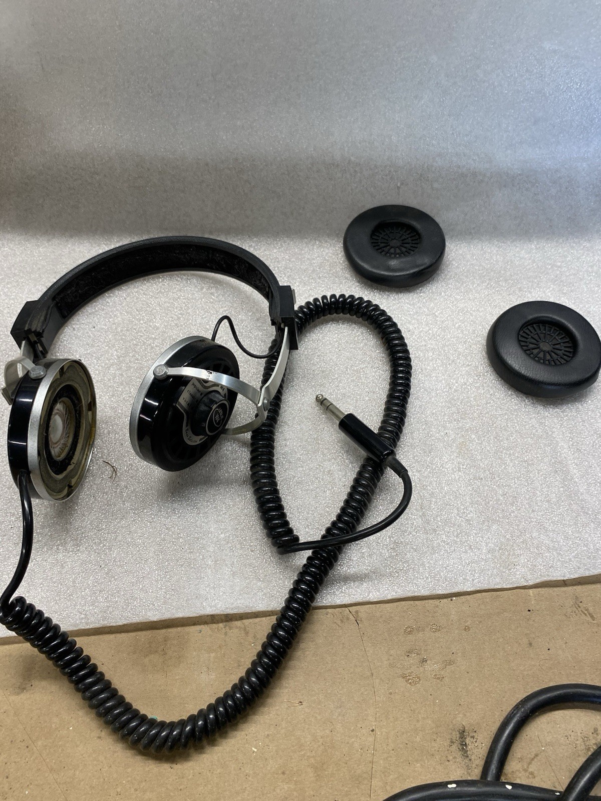 Vintage Leslie W2 Stereophones High Fidelity Headphones With Box