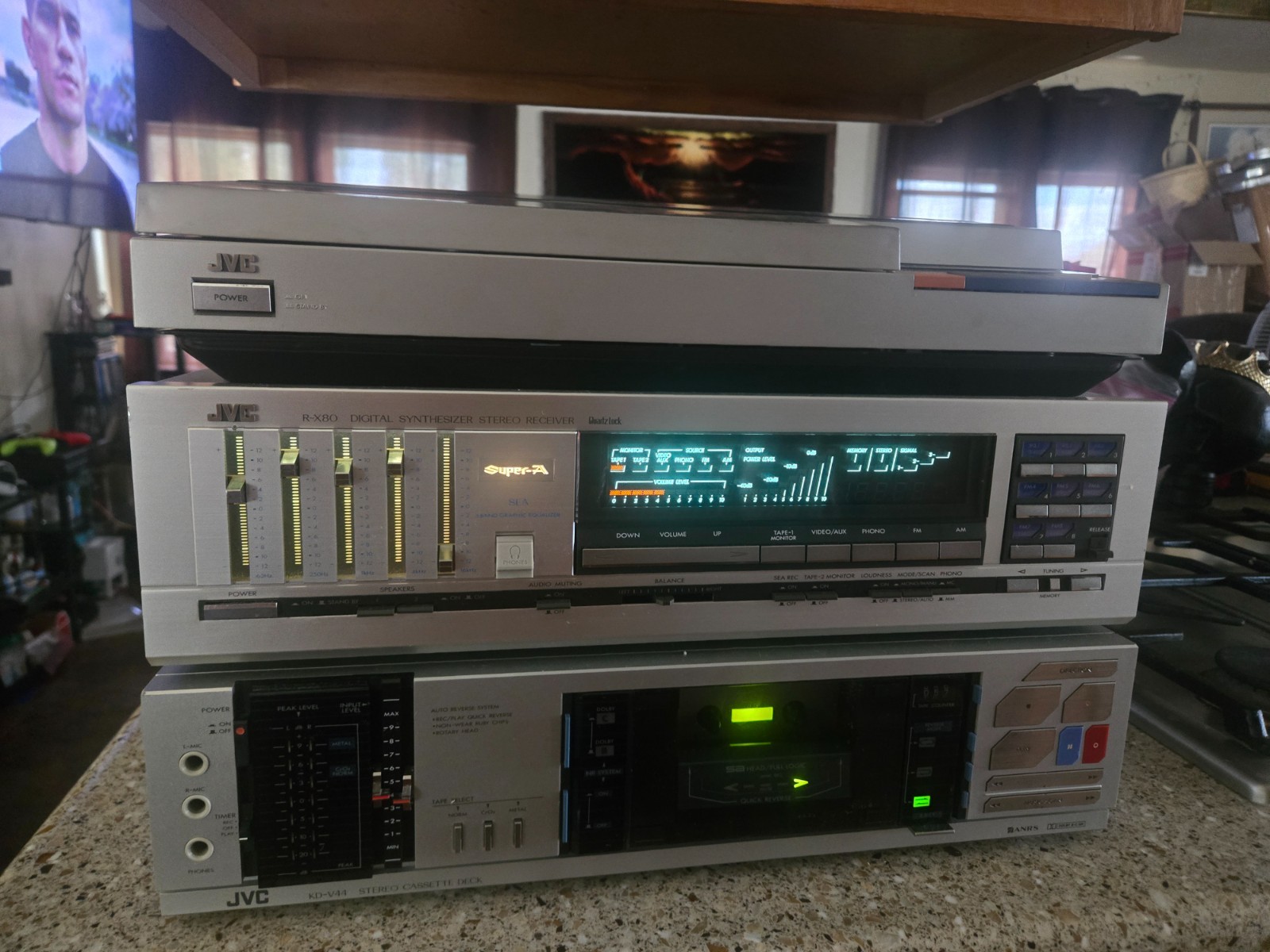 JVC KD-V44 Stereo Cassette Deck – Auto Reverse, Dolby B/C NR – Fully Tested