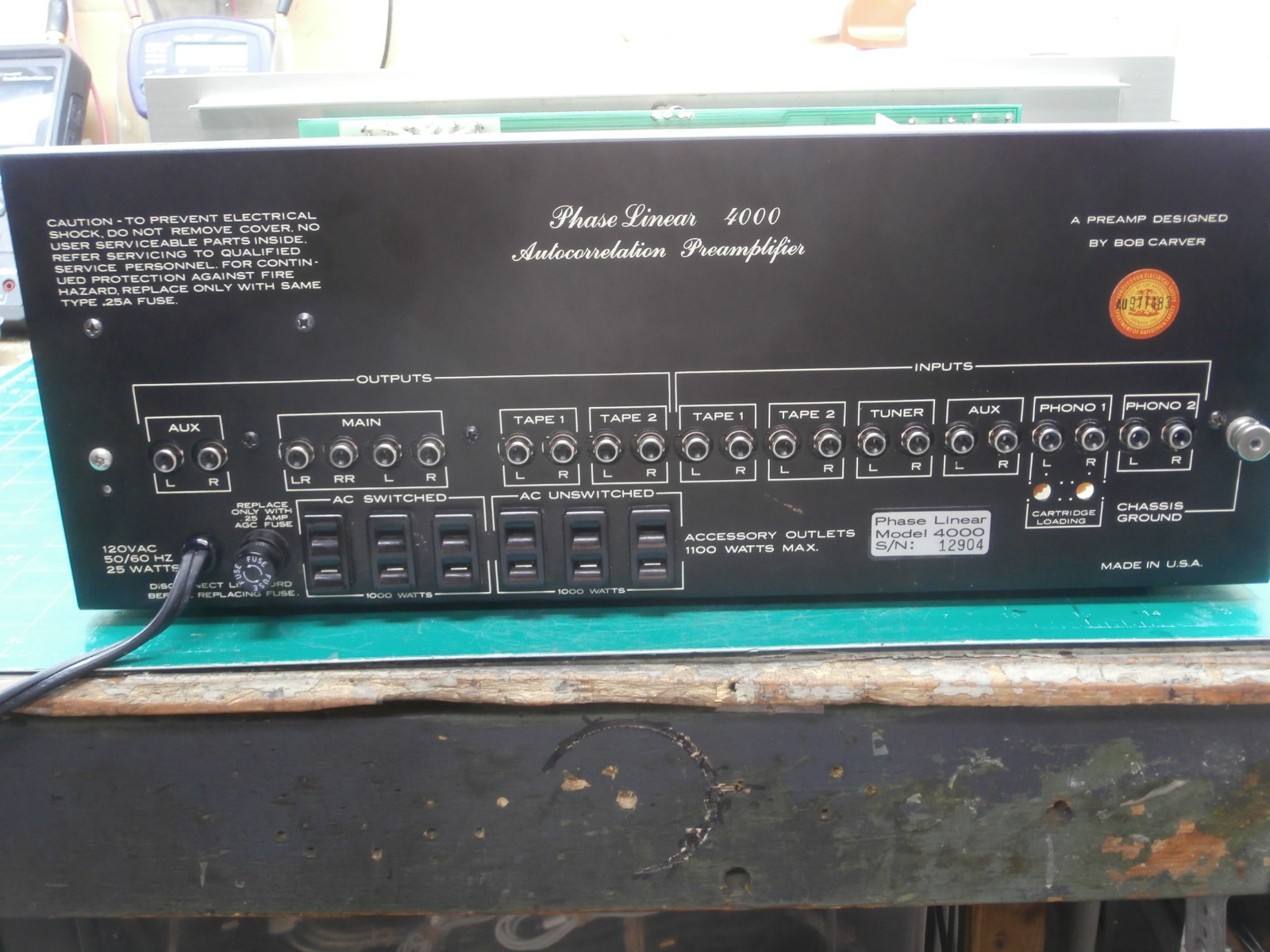 Phase Linear 4000 Preamplifier Near Mint Fully Restored Newest Version