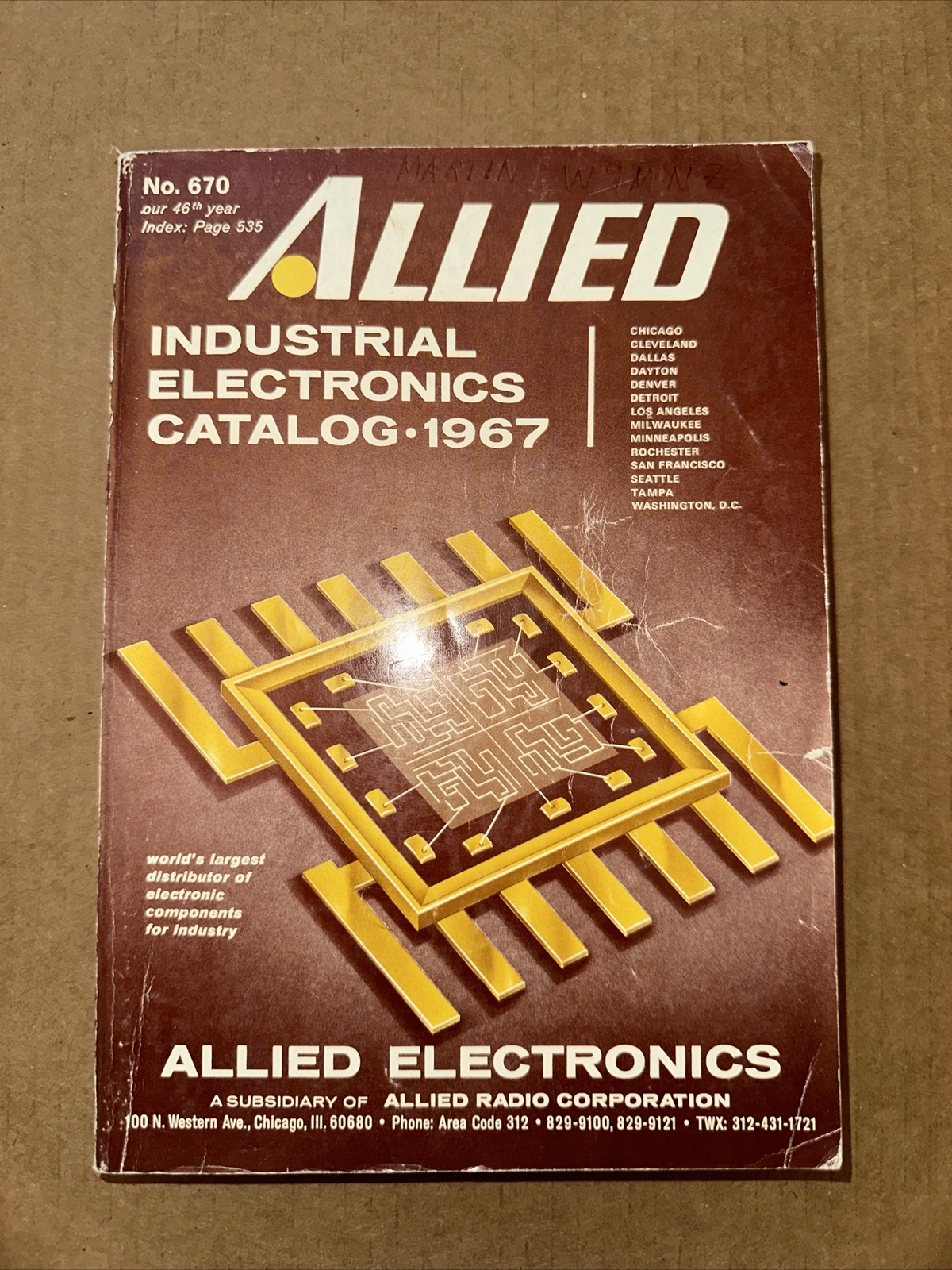 Vintage Allied Electronics 1967 Industrial Catalog Over 500 Pages – RB18