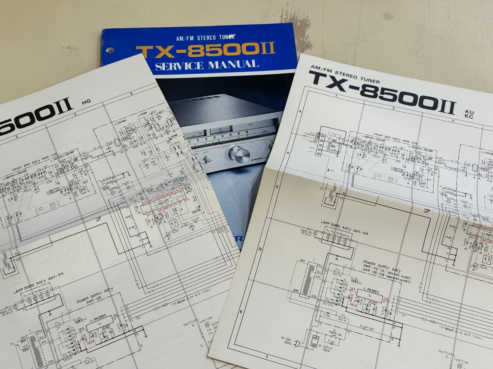 Pioneer TX-8500 II Original Tuner Service Manual
