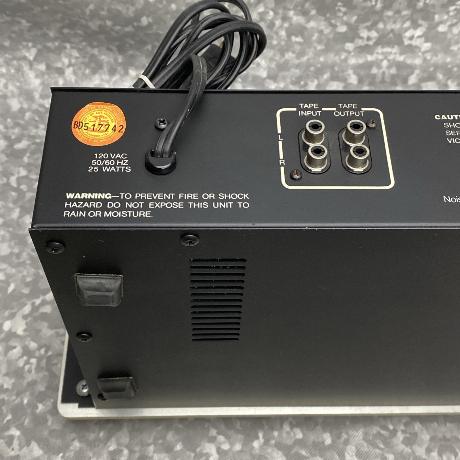 Phase Linear Model 1000 Series 2 Noise Reduction & Dynamic Expansion For Parts.