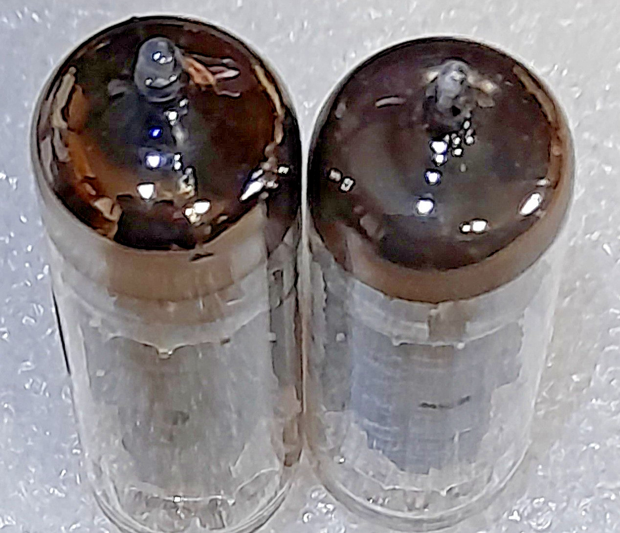 Tightly Matched Pair 6BQ5 unbranded 2 getter posts Vacuum Tubes, TV-7D Tested