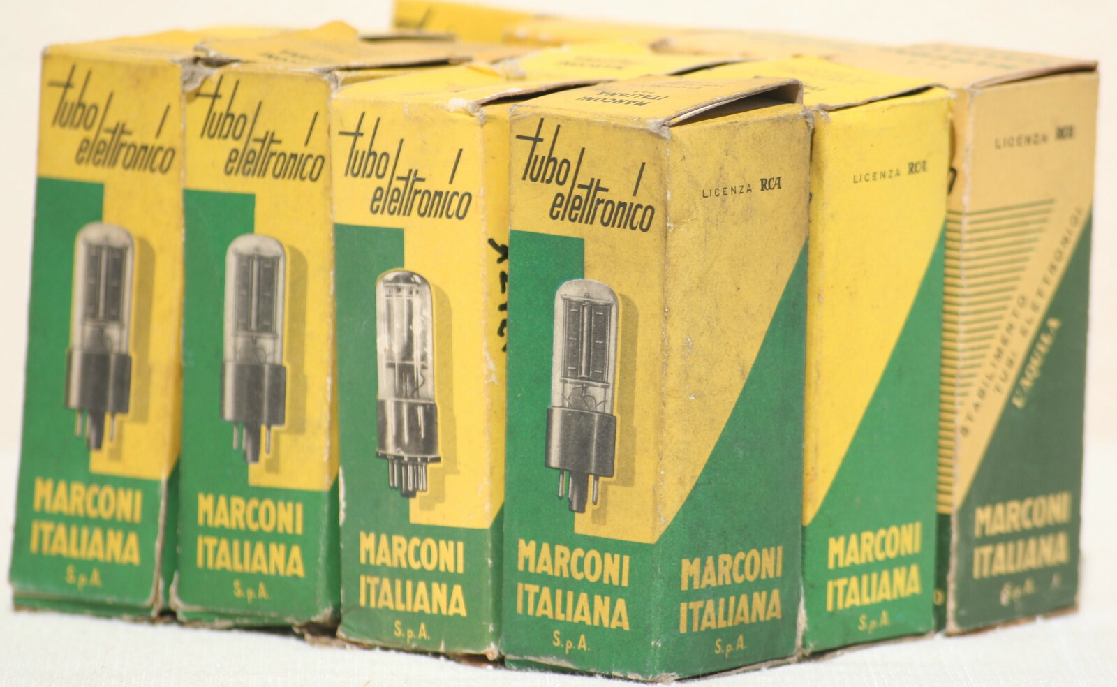 6sn7 tube gt Marconi Italy tubes amplifier preamp b65 vt-231 ecc33 33s30 valve