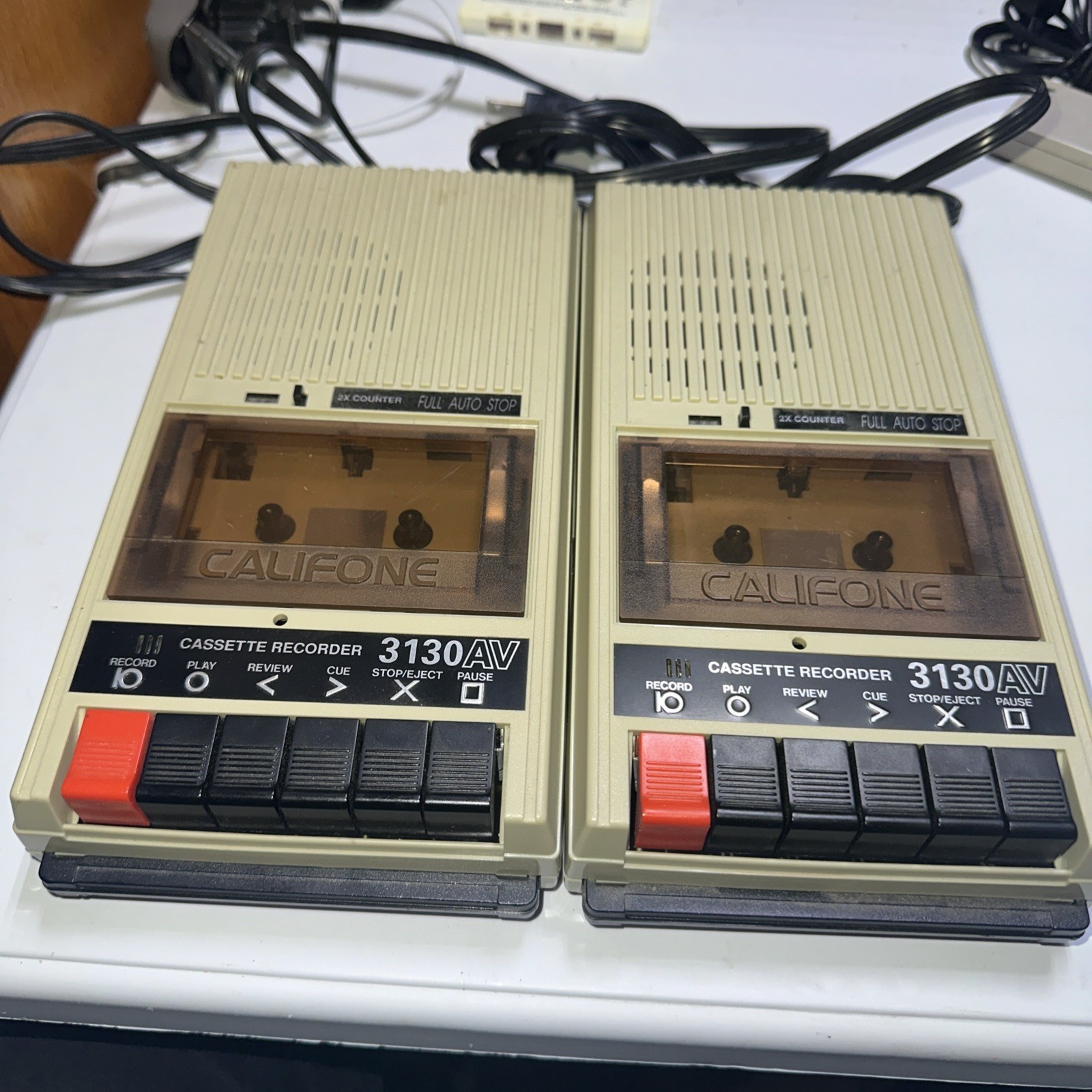 2 Califone 3130AV Vintage Cassette Player Recorder (NOT WORKING PARTS OR REPAIR)