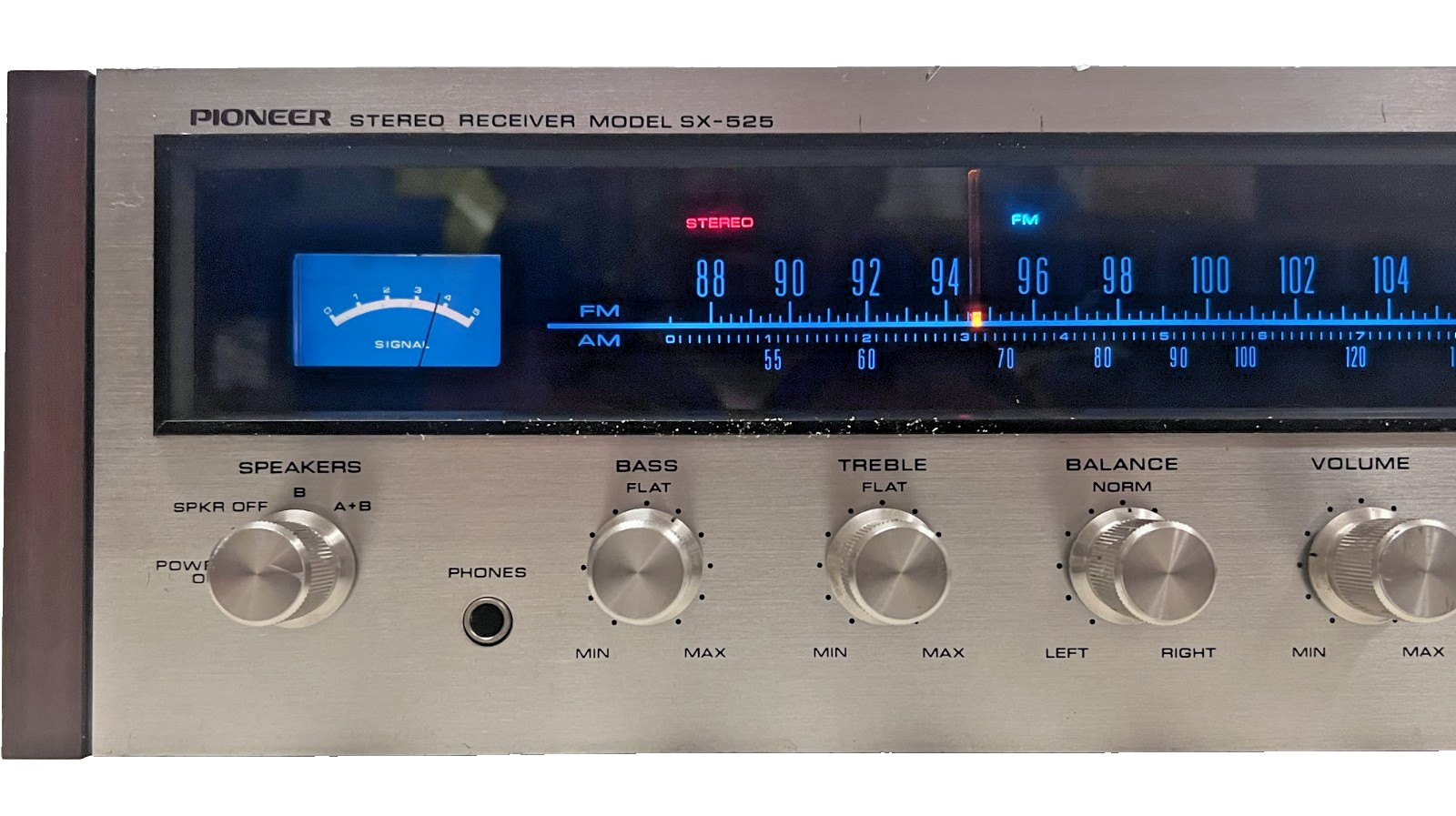 Vintage Pioneer SX-525, 110-240V, 13W AM/FM Receiver, 1972, Fully Serviced