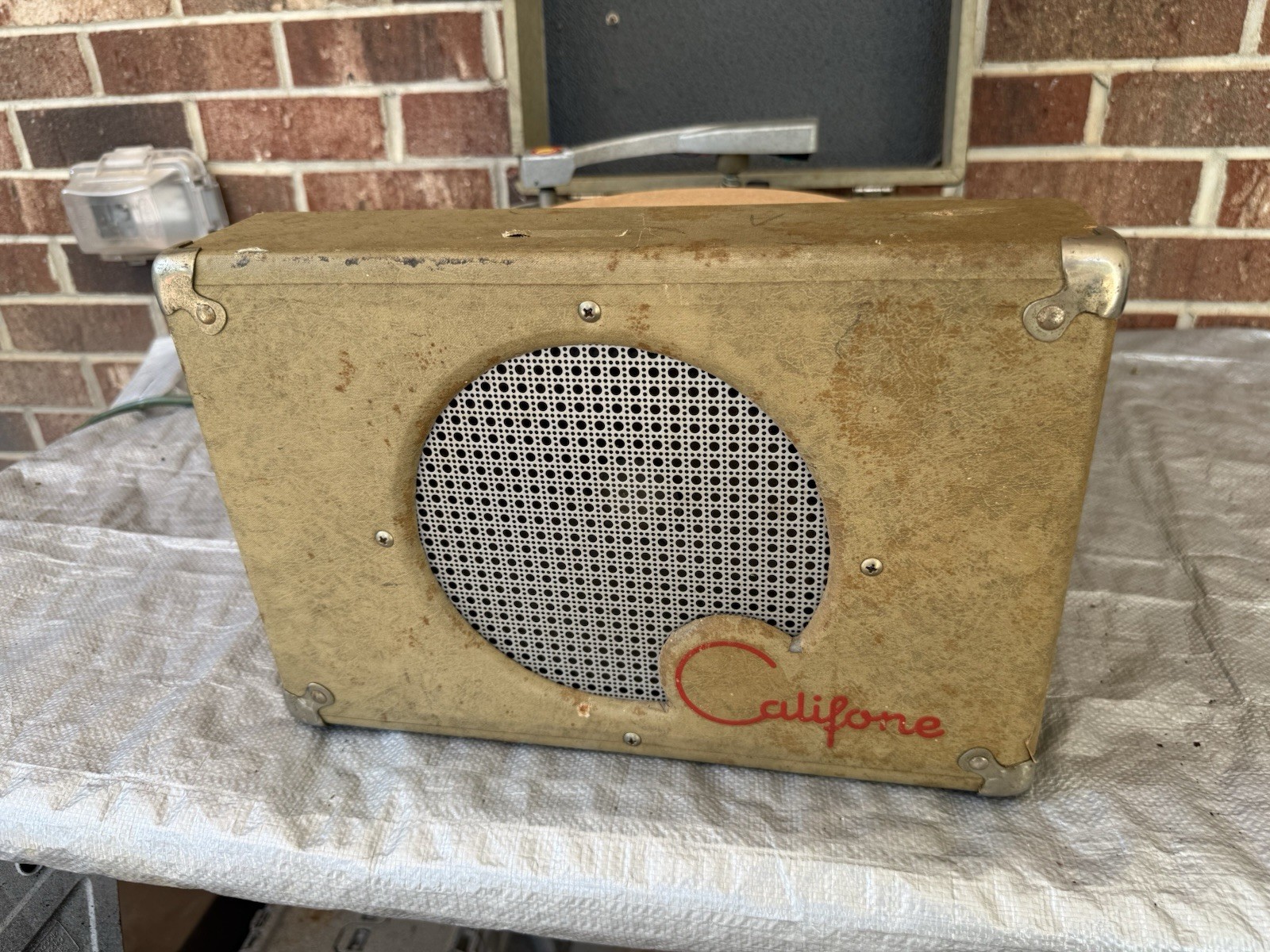 🍊Vintage 1960s Califone Portable Classroom Record Player | Model 5J-7A WORKS!