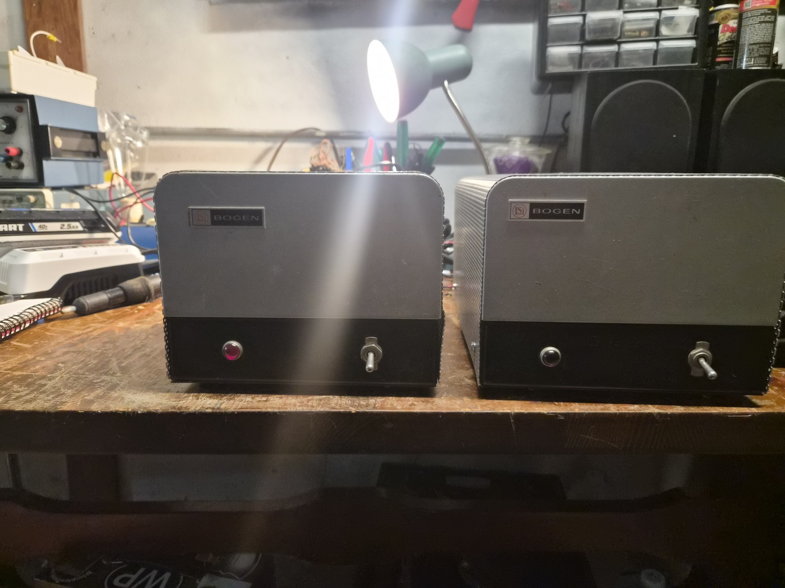 Pair Of Bogen MO-100a 100 Watt Monoblock Tube Amps, Untested, All Tubes Included