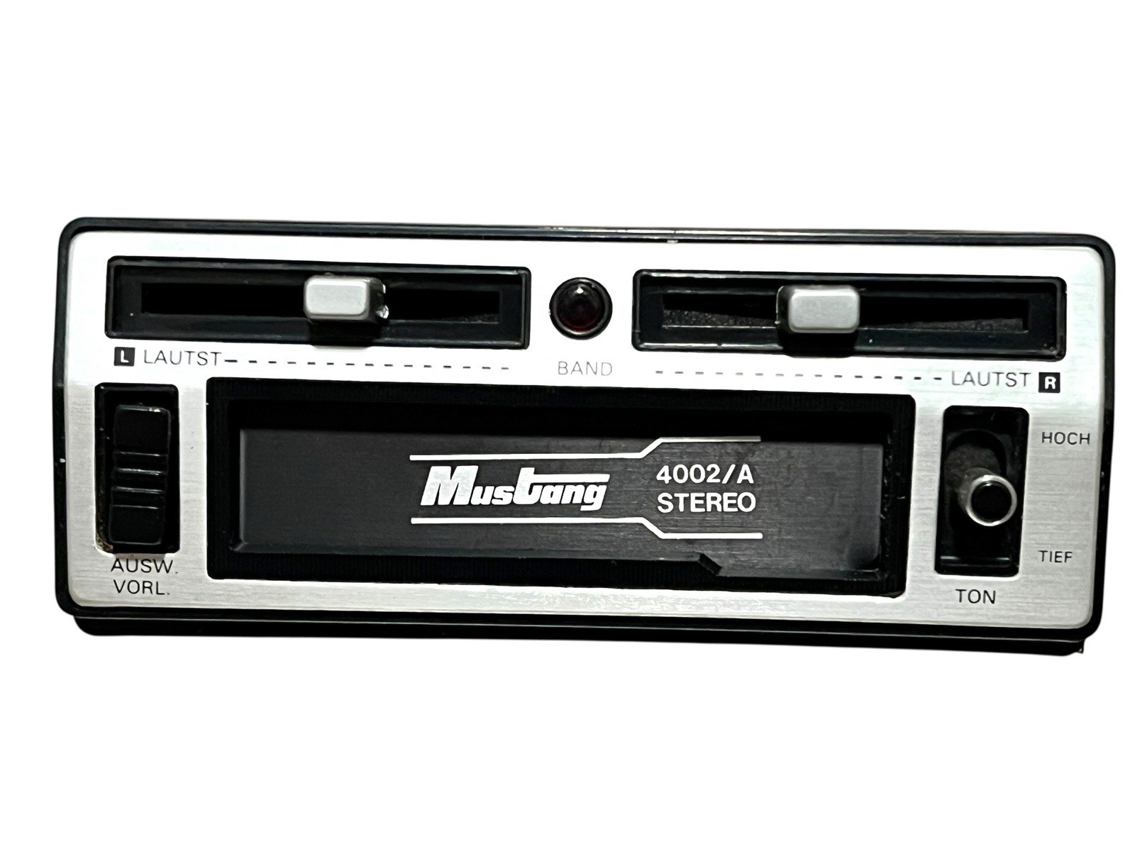 Vintage Mustang 4002/A Under Dash Car Stereo Cassette Player NOS Complete Box