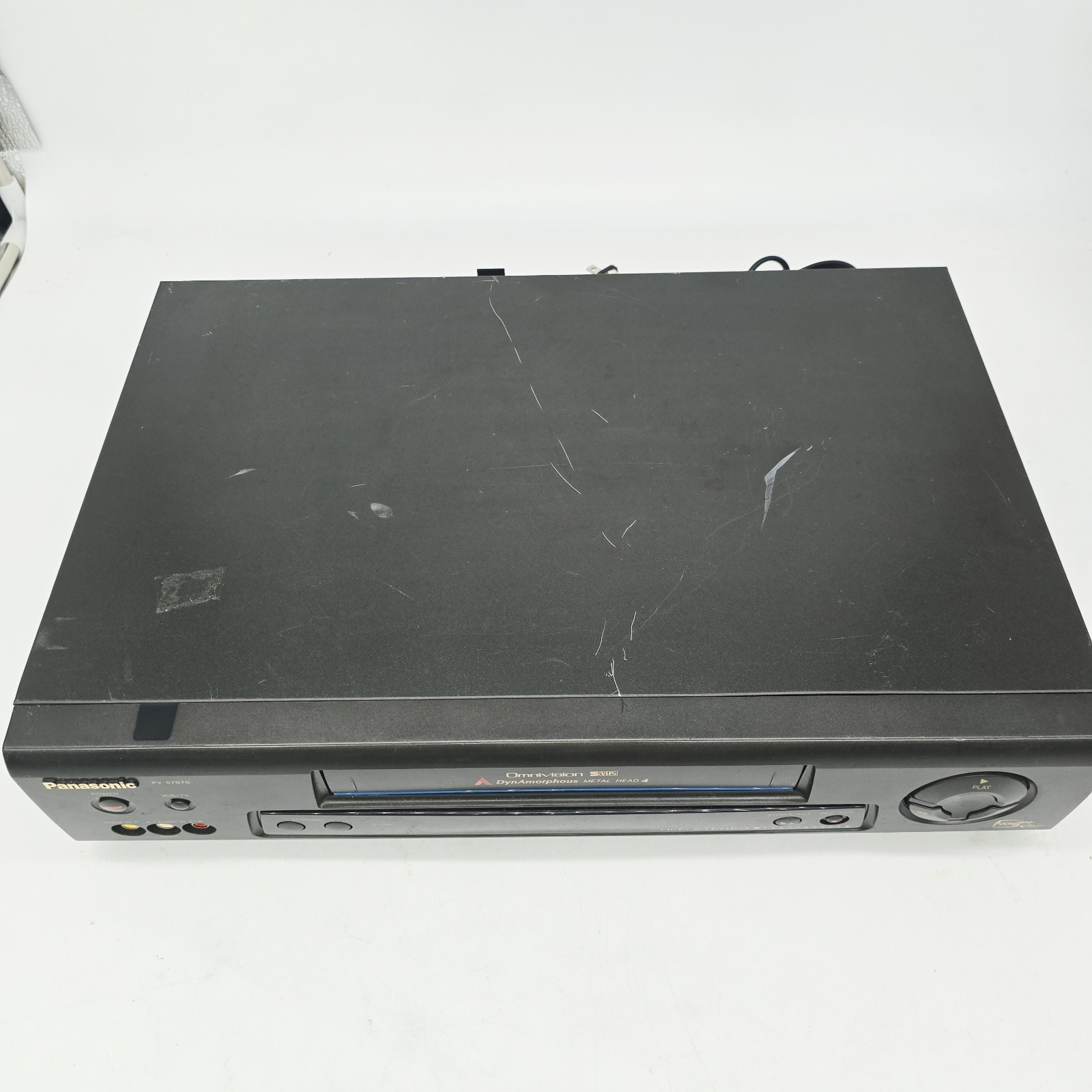 Panasonic PV-S7670 S-VHS Player Recorder 4-Head Hi-Fi VCR Blue Line No Remote