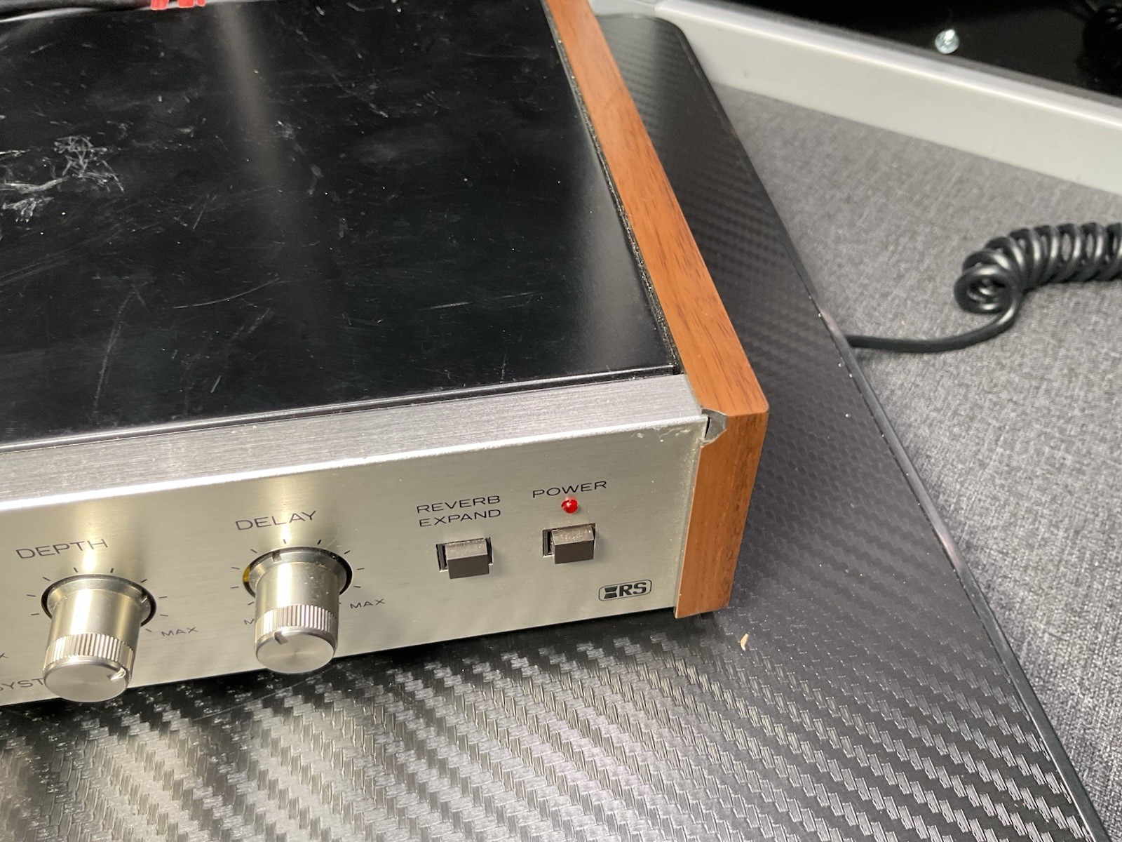 Realistic 42-2108 Retro Stereo Reverb System Vintage Mixing Mic 70’s Silver Face