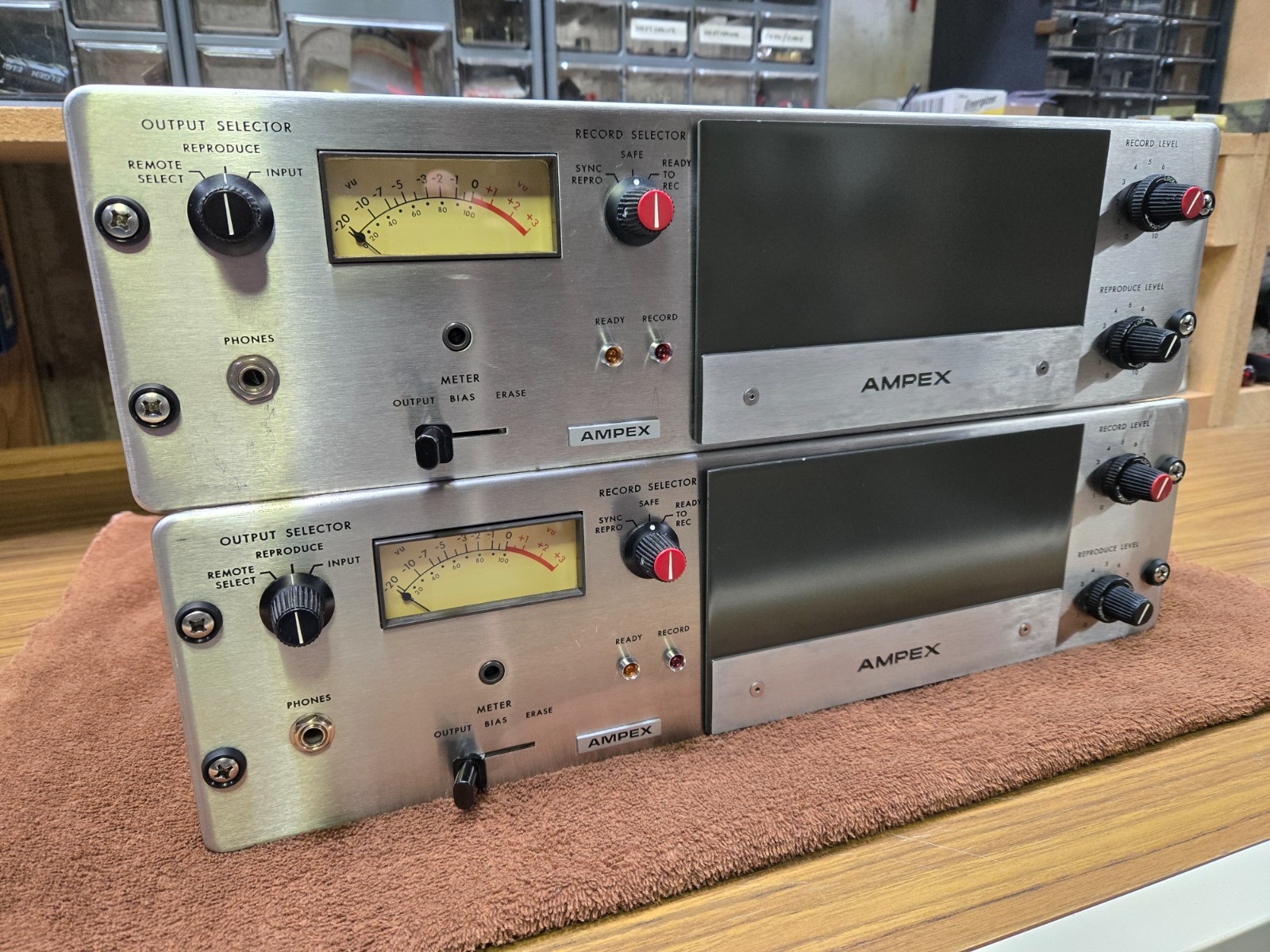 PAIR Ampex MR70 channel amplifiers | Fully Rebuilt by Purple Audio
