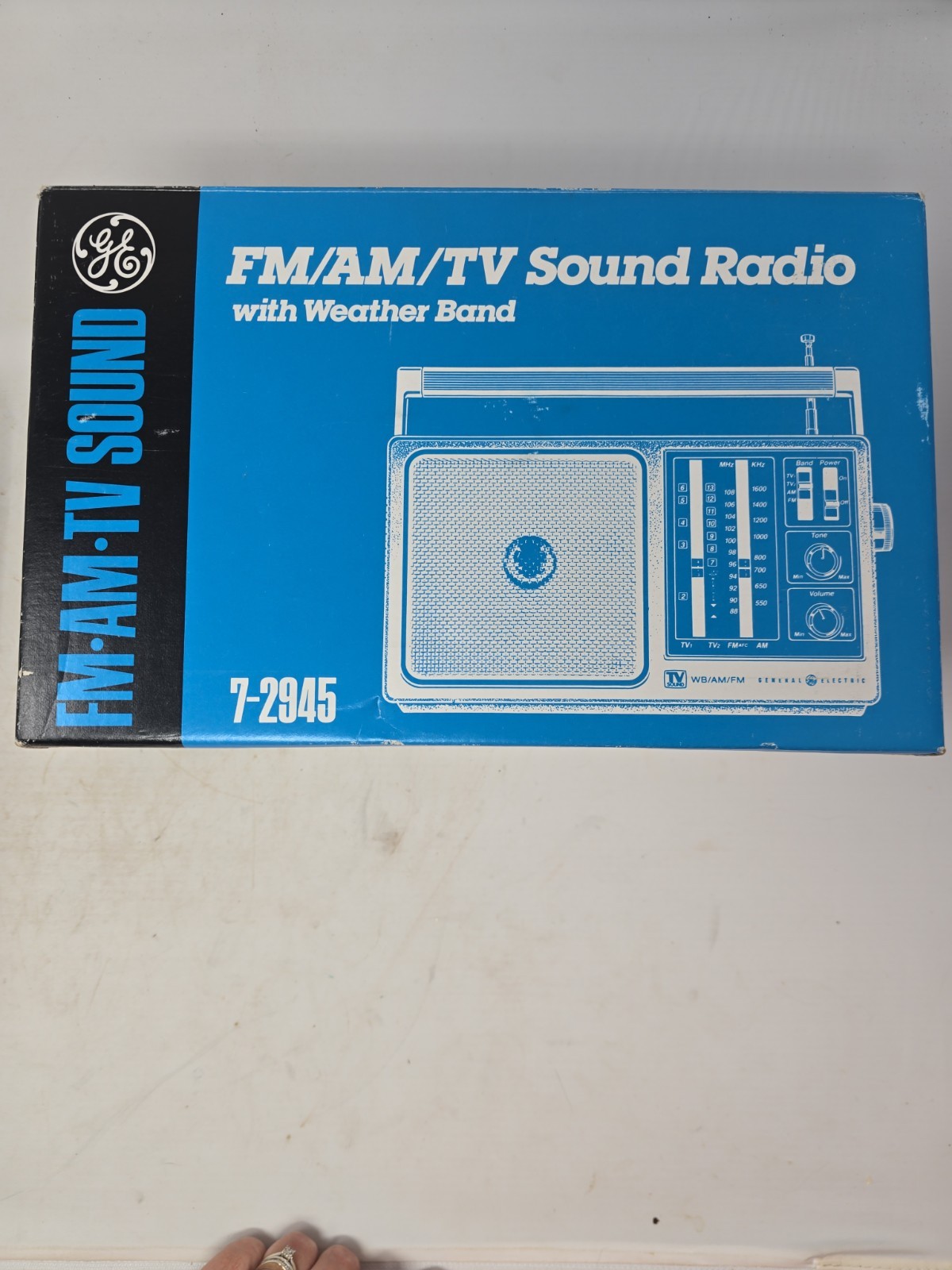 Vintage GE 7-2945 | FM / AM / TV Sound Radio With Weather New