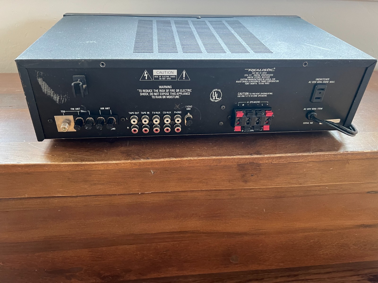 Vintage Realistic STA-117 Stereo Receiver