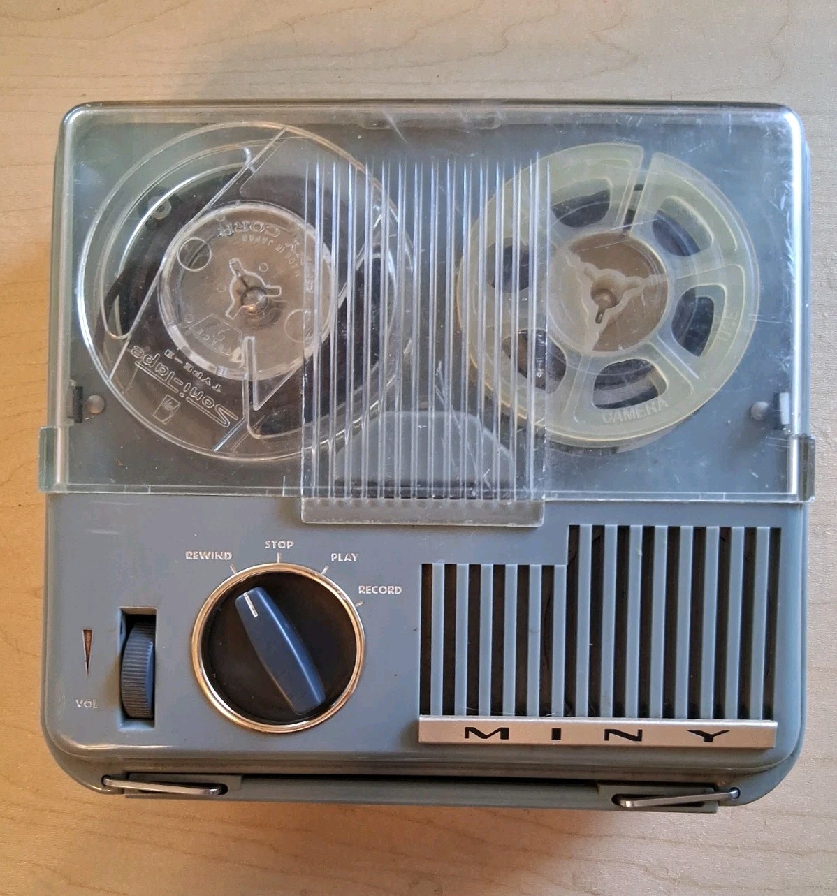 MINY O.M.G.S. Transistor Tape Recorder For Parts Or Restoration