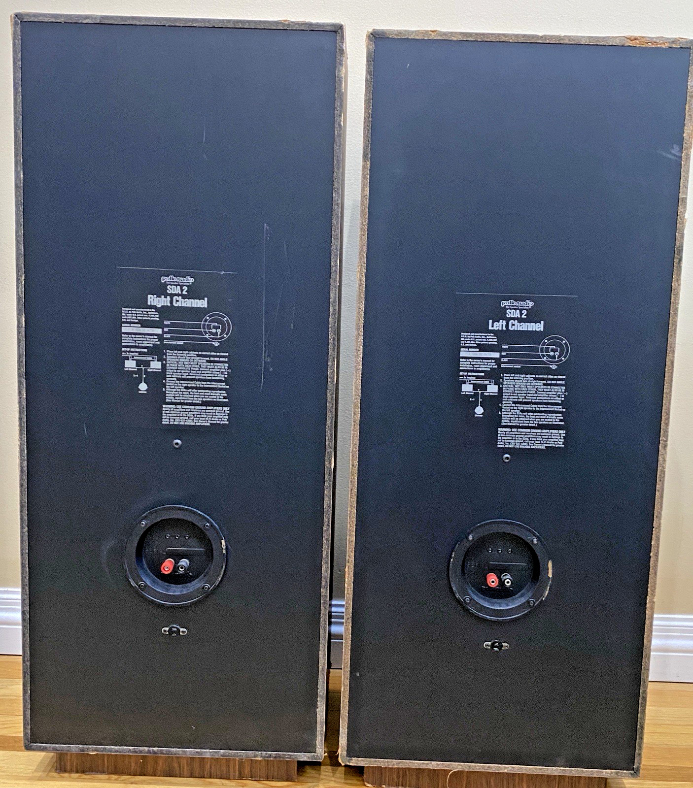 POLK AUDIO SDA 2 TWIN 6.5″ DRIVERS – 12″ PASSIVE RADITOR – TOWER SPEAKERS