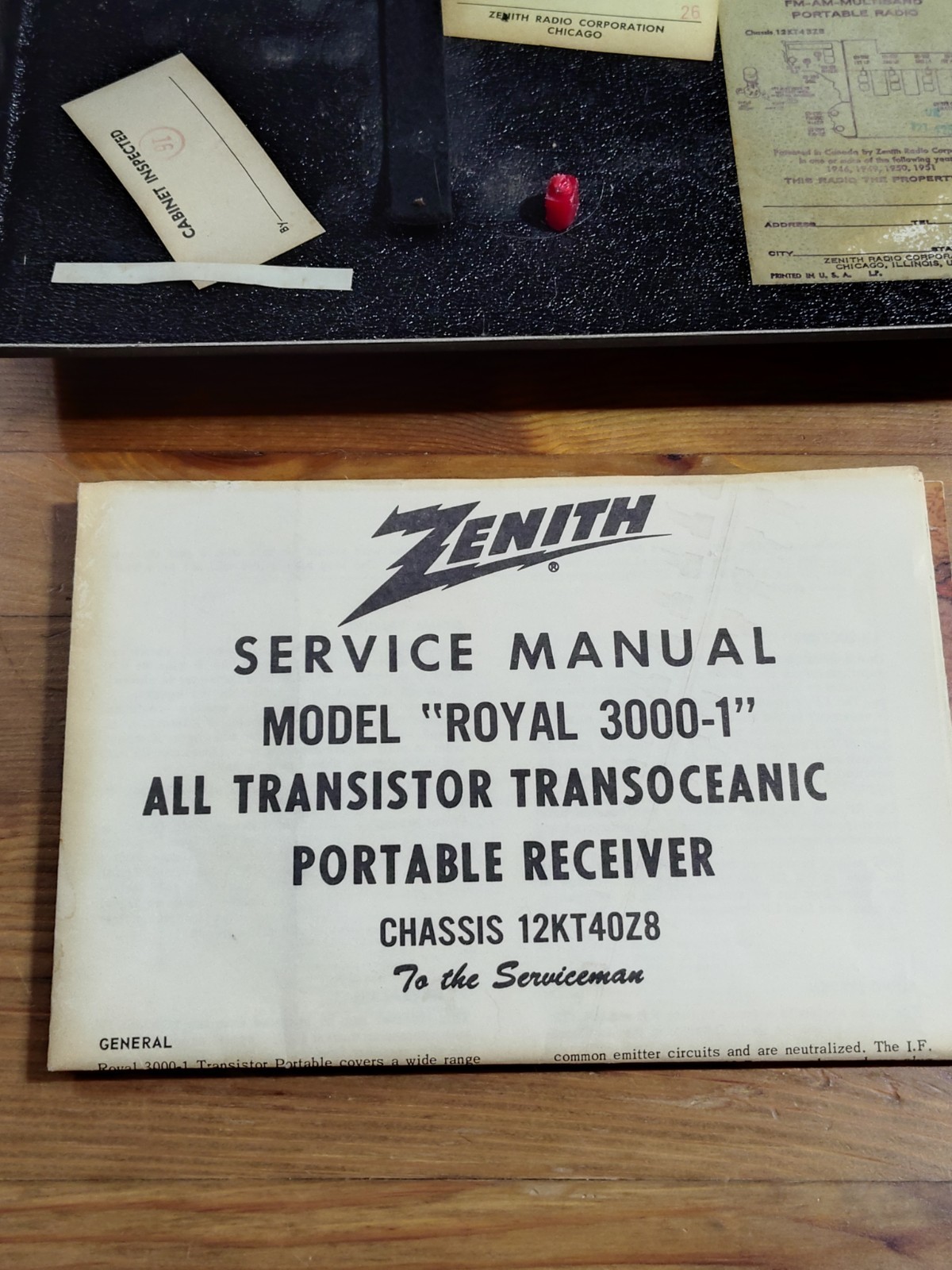 Vintage Zennith Royal 3000 Multi Band Radio