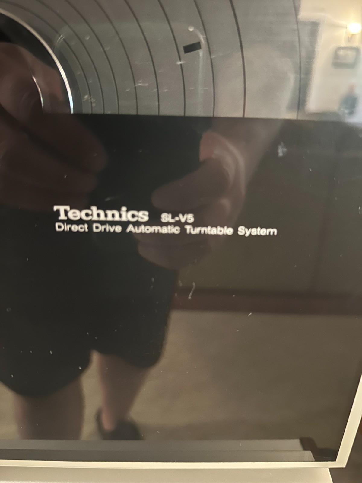 Technics SL-V5 Vertical Upright Turntable TESTED/WORKS Beauty RARE One Owner