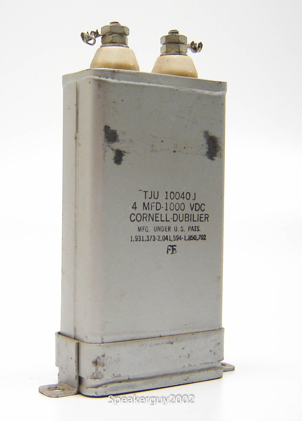 Cornell Dubilier PIO Capacitor w Mount / 4 MFD 1000 VDC / TJV10040J — RM