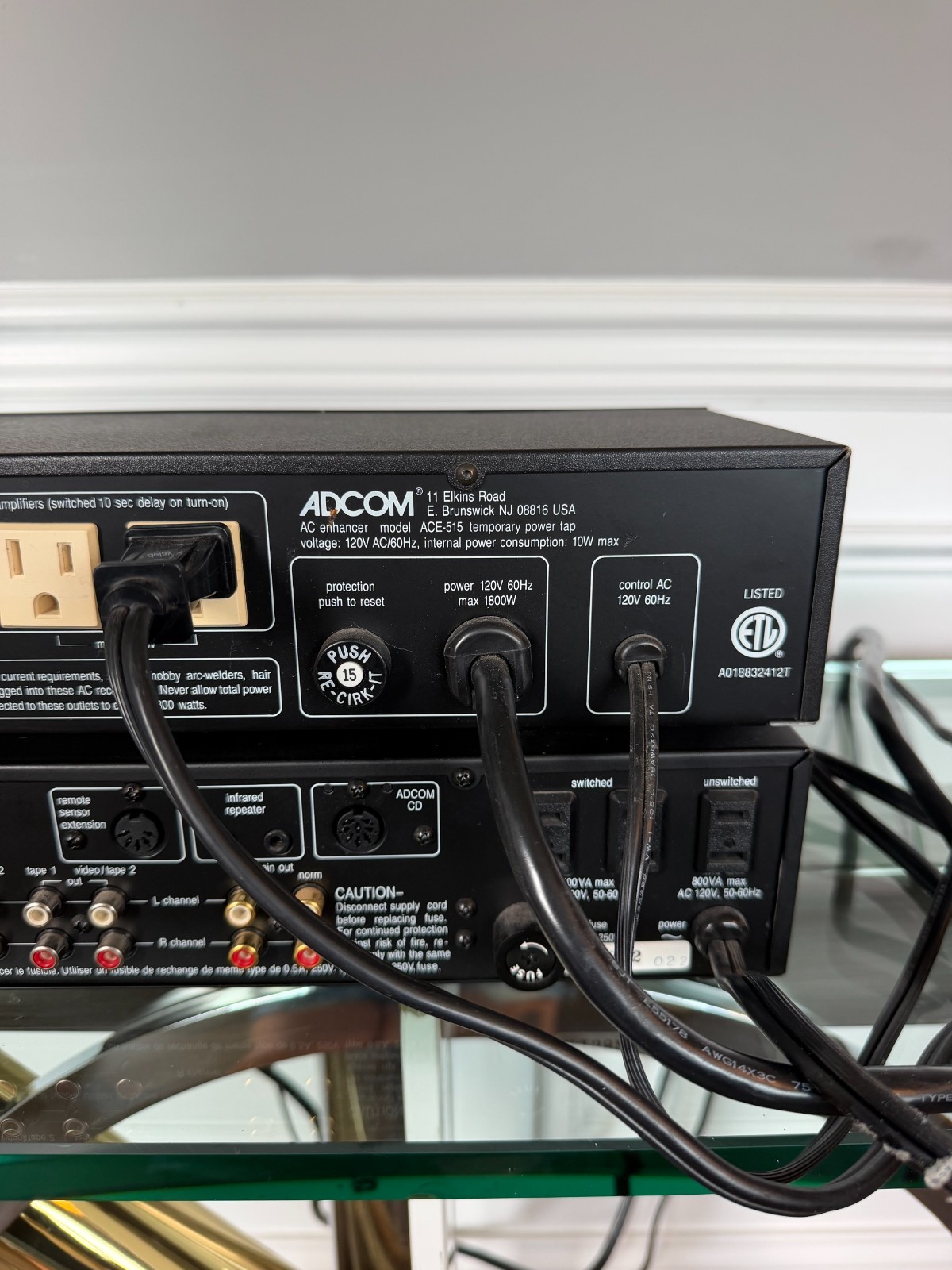ADCOM GTP-500 II Stereo Preamplifier/Tuner + ACE-515 AC Enhancer Tested Works