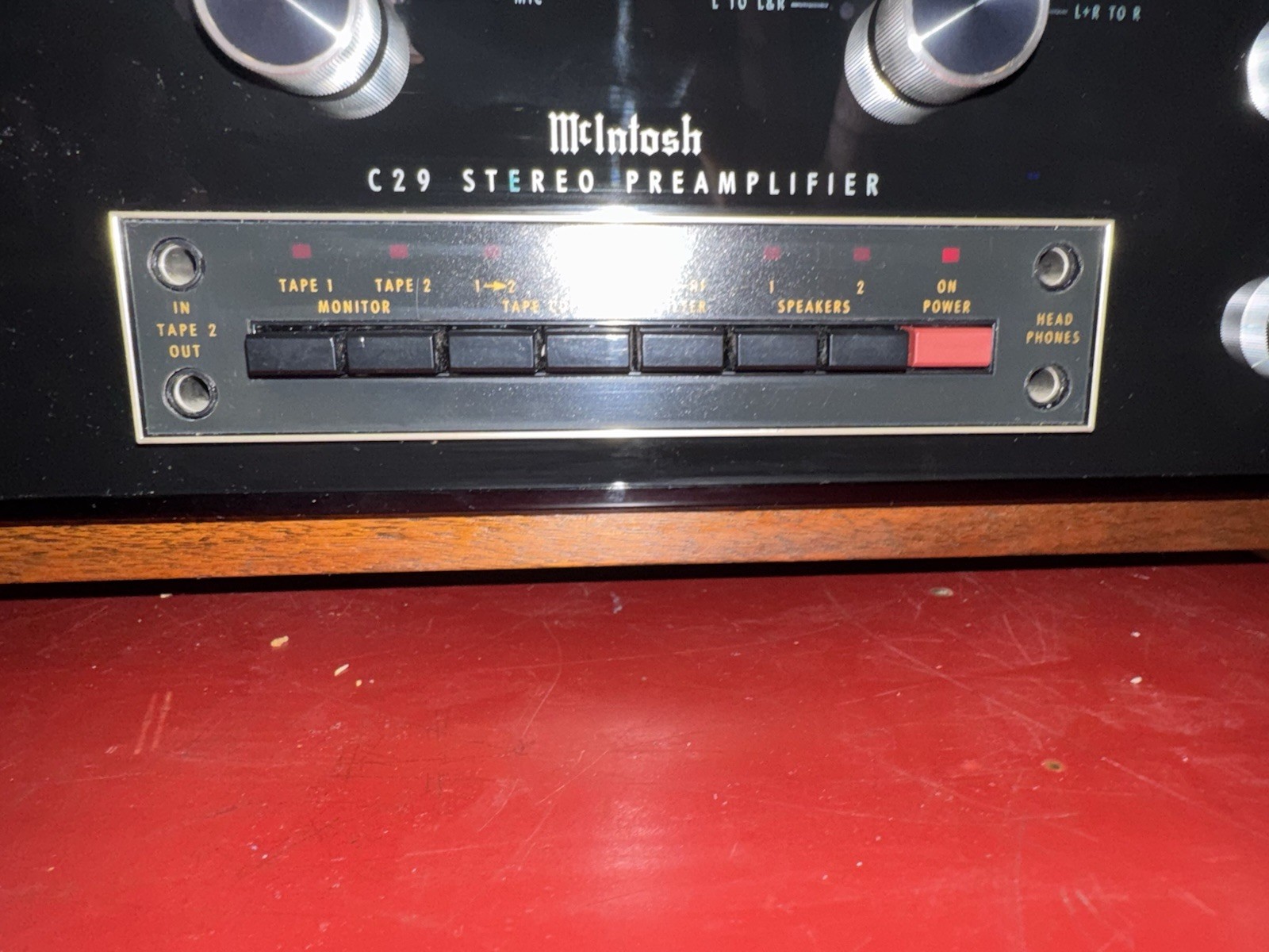 McIntosh C29 Stereo Preamplifier Clean Tested Wood Case.sanitized And Beautiful